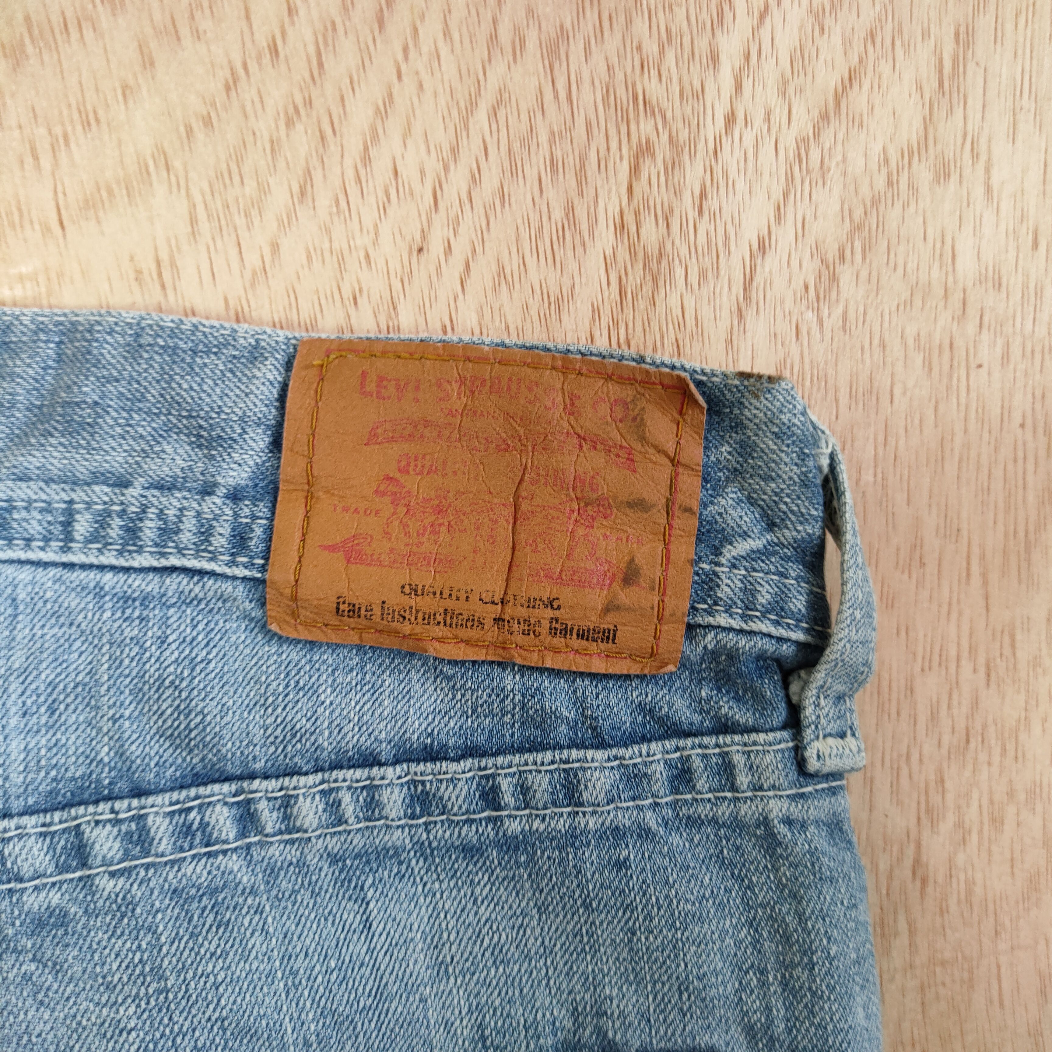 Levi's Vintage Clothing LEVI'S FLARE FADED DISTRESSED DENIM FLARE JEANS Size US 29 - 10 Thumbnail