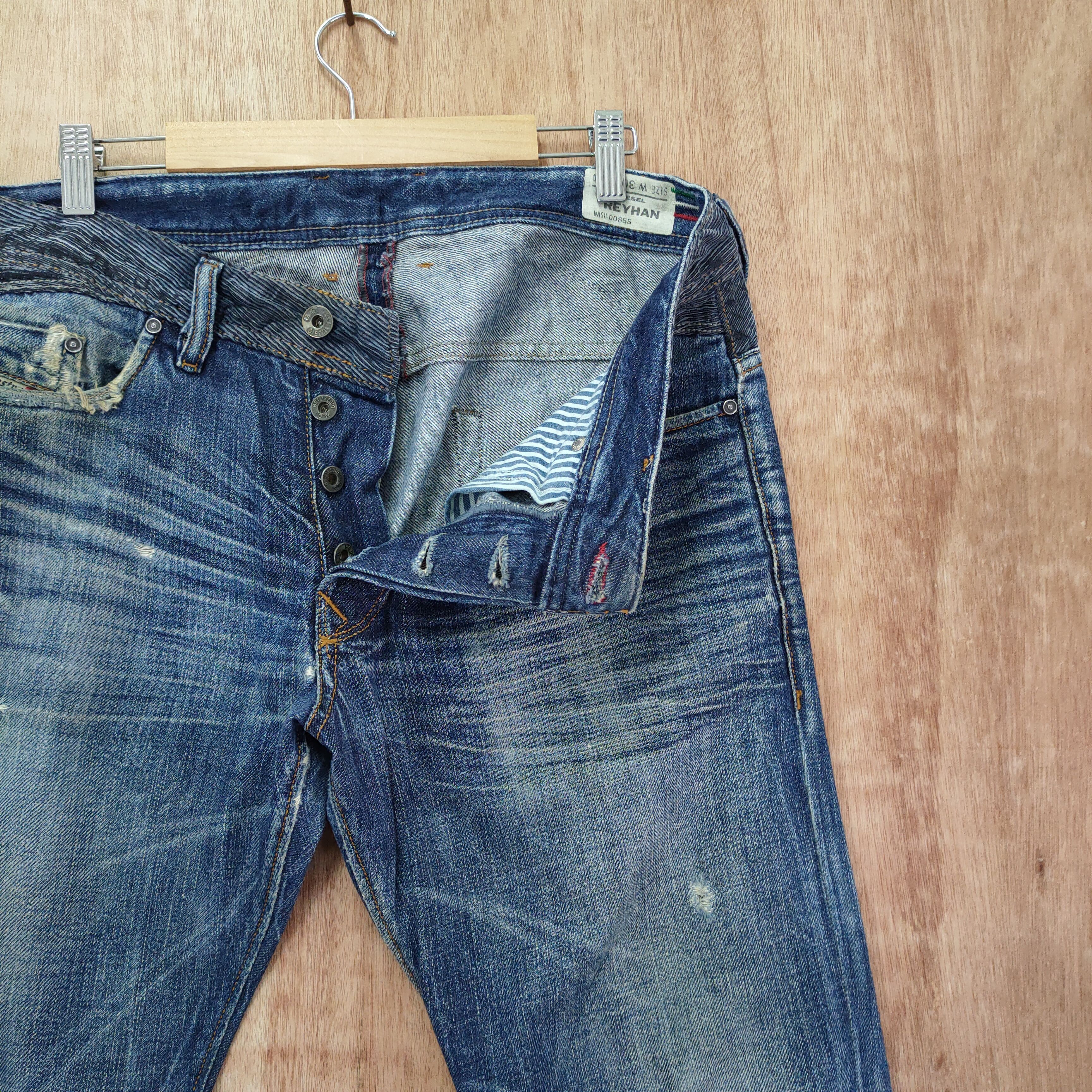 Diesel VINTAGE DIESEL FLARE RIPPEP FADED JEANS PANTS Size US 32 / EU 48 - 5 Thumbnail