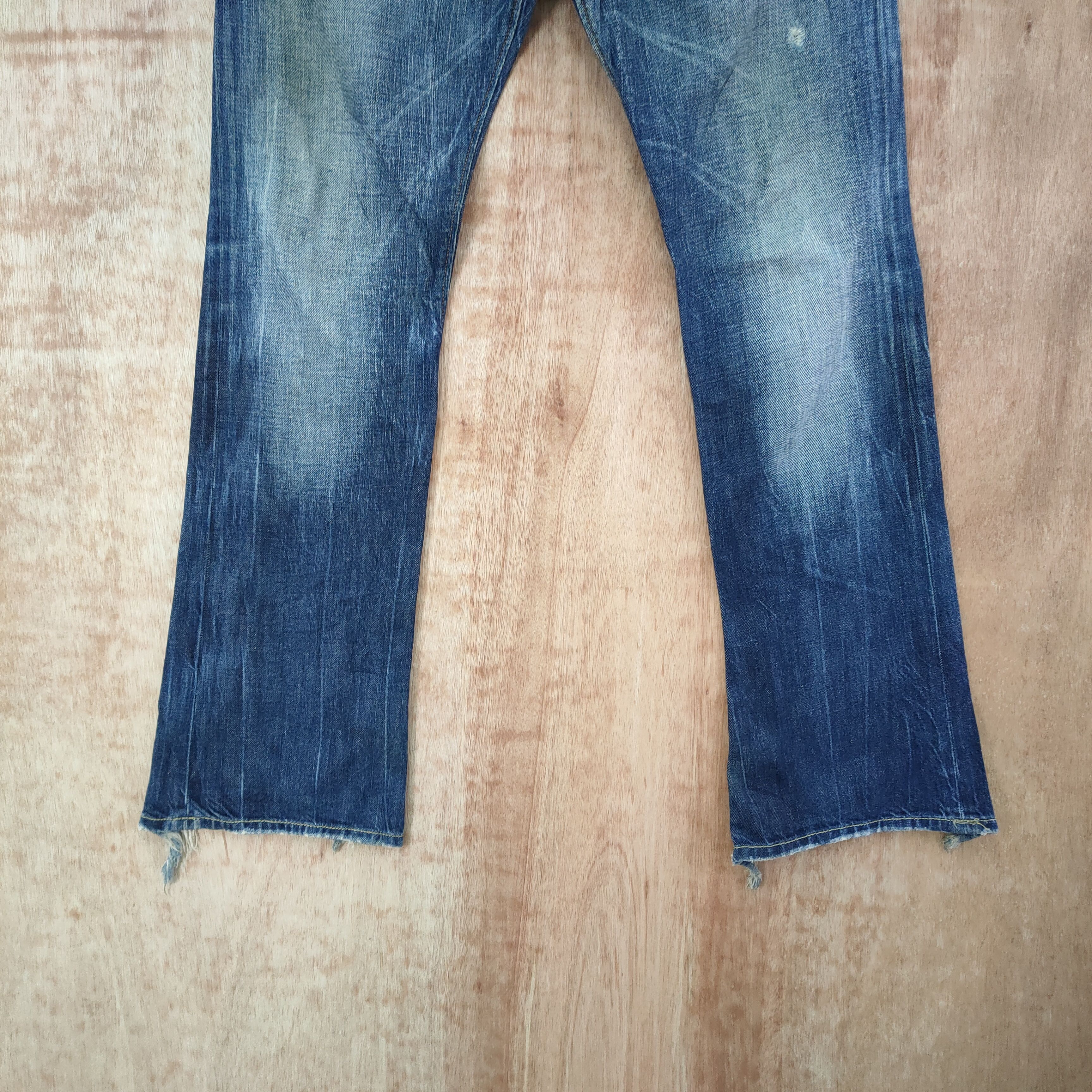 Diesel VINTAGE DIESEL FLARE RIPPEP FADED JEANS PANTS Size US 32 / EU 48 - 3 Thumbnail