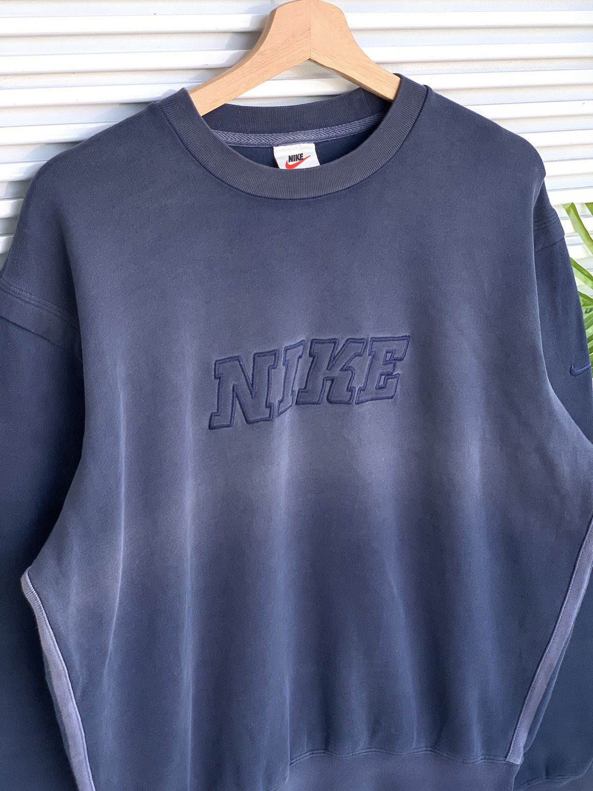Nike Vintage 90s Nike Spell Out Sunfaded Crewneck Sweatshirt Size US M / EU 48-50 / 2 - 3 Thumbnail