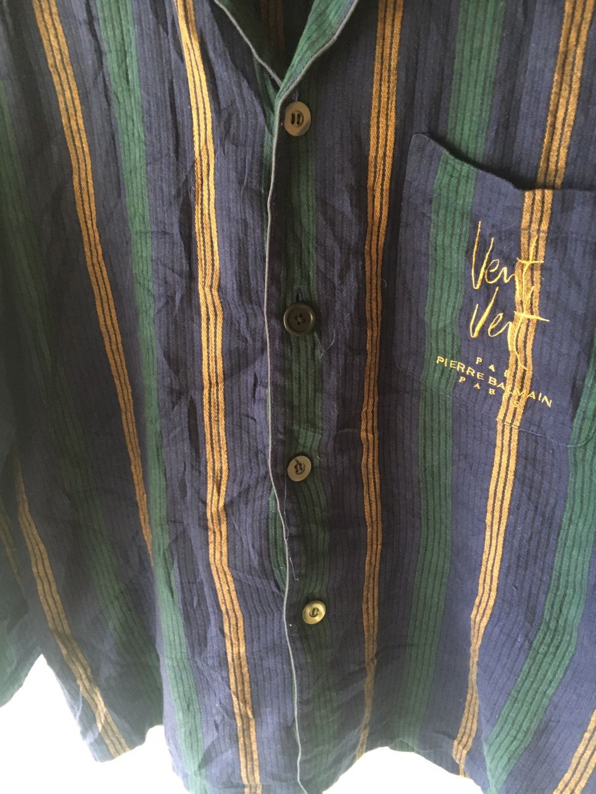 Pierre Balmain PIERRE BALMAIN GREEN SIZE M SHIRT BUTTO UP Size US M / EU 48-50 / 2 - 6 Thumbnail