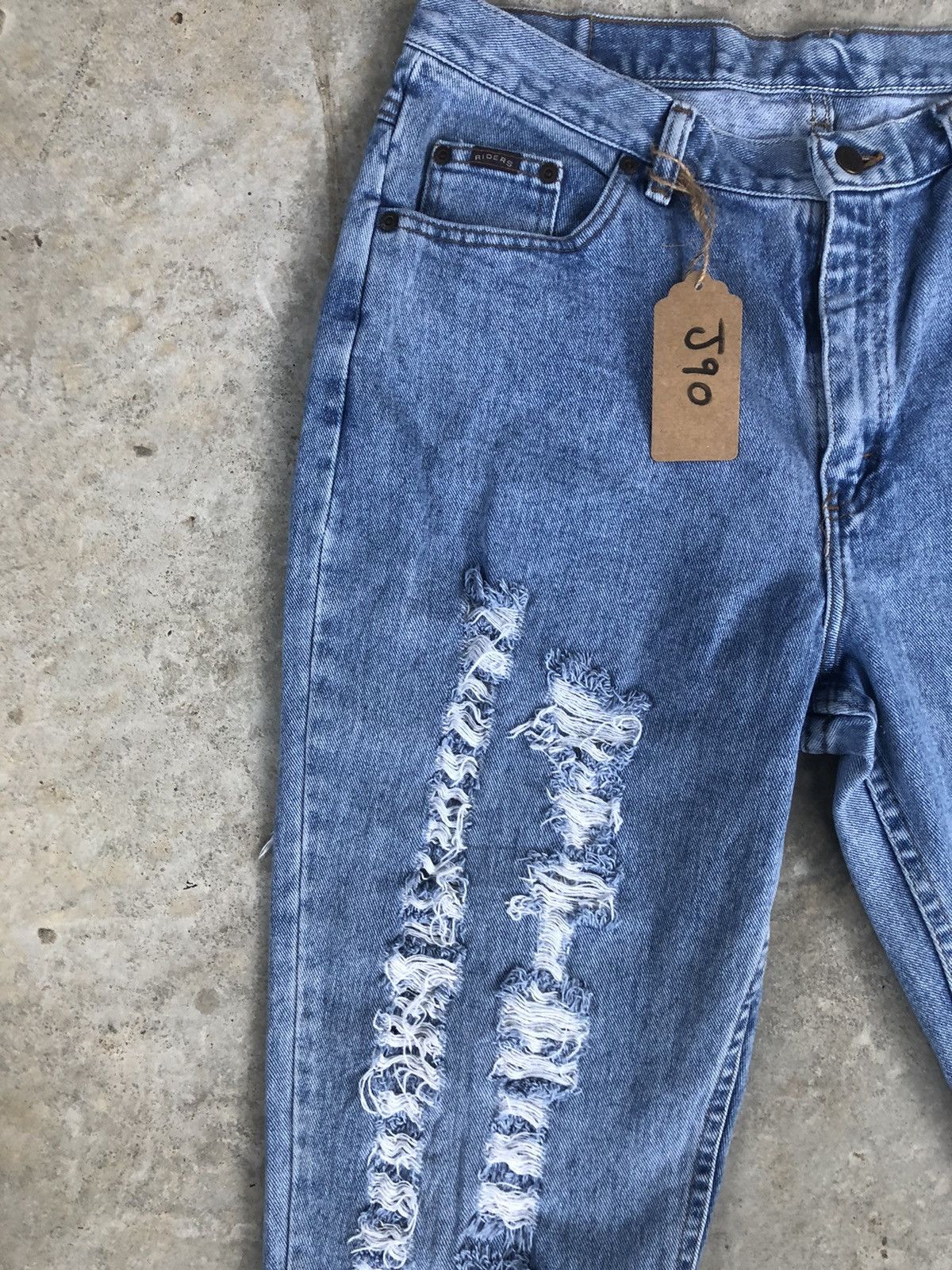 Japanese Brand Rare Riders Distressed Denim style rick owen Size US 34 / EU 50 - 5 Thumbnail