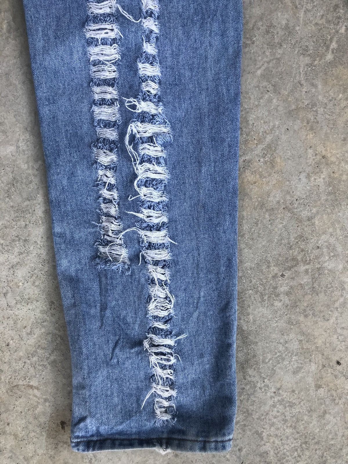 Japanese Brand Rare Riders Distressed Denim style rick owen Size US 34 / EU 50 - 13 Thumbnail