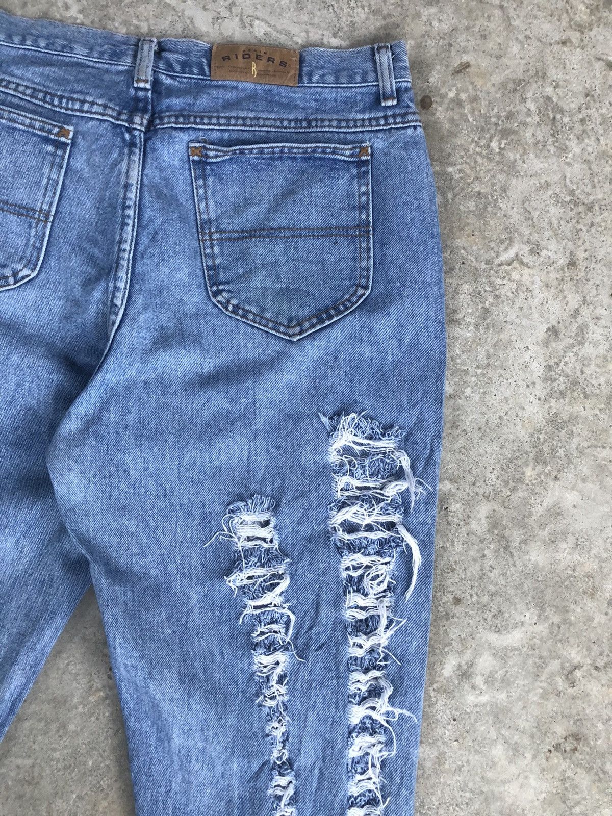 Japanese Brand Rare Riders Distressed Denim style rick owen Size US 34 / EU 50 - 16 Thumbnail