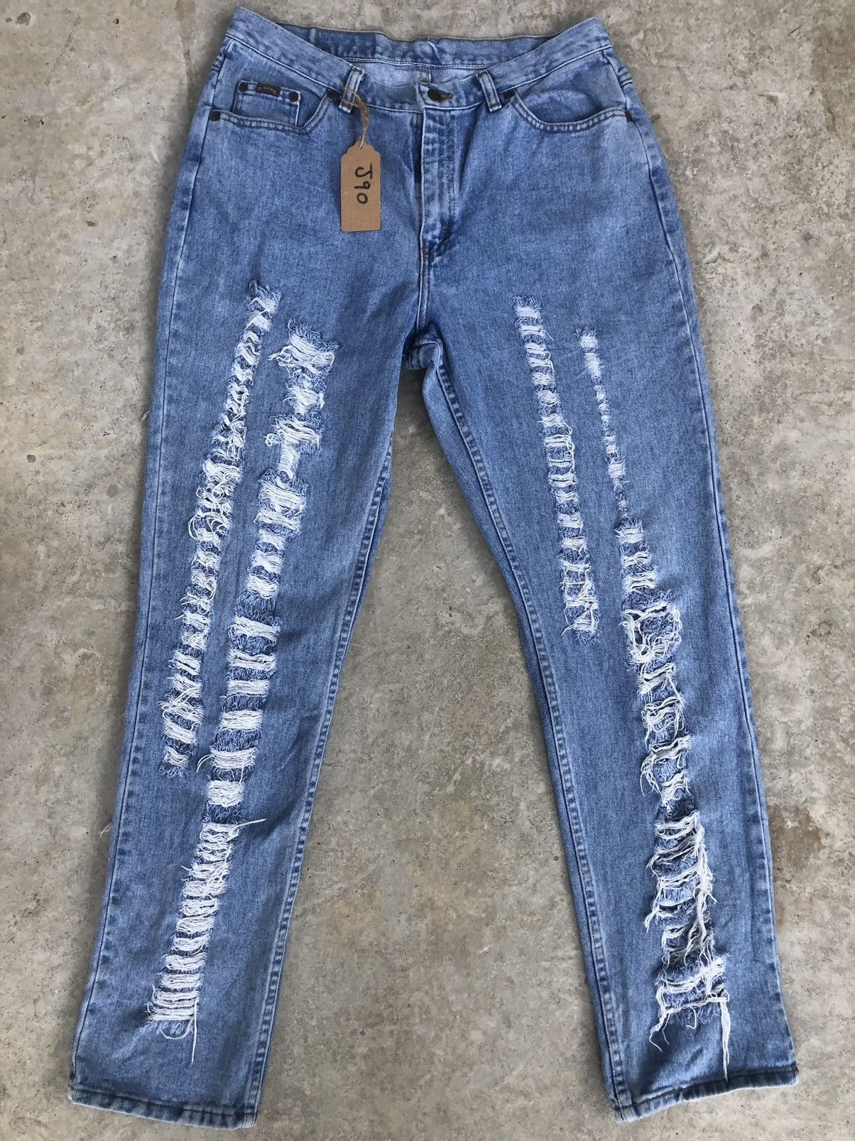 Japanese Brand Rare Riders Distressed Denim style rick owen Size US 34 / EU 50 - 1 Thumbnail
