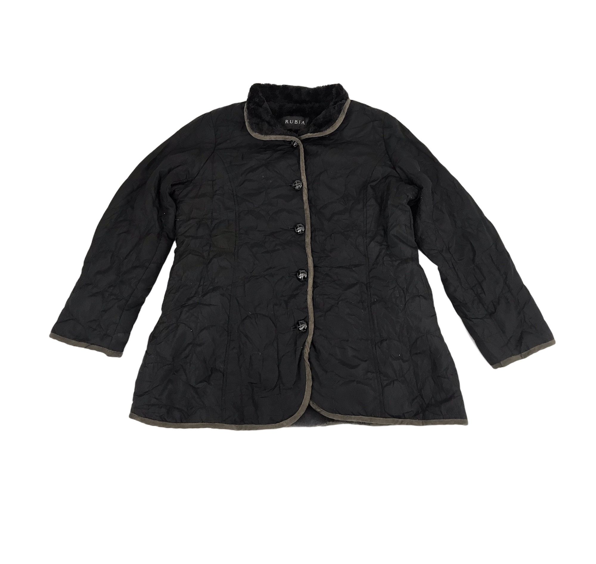 Japanese Brand Vintage Rubia Quilted Sherpa Inner Jacket Style Streetwear Size US M / EU 48-50 / 2 - 1 Thumbnail