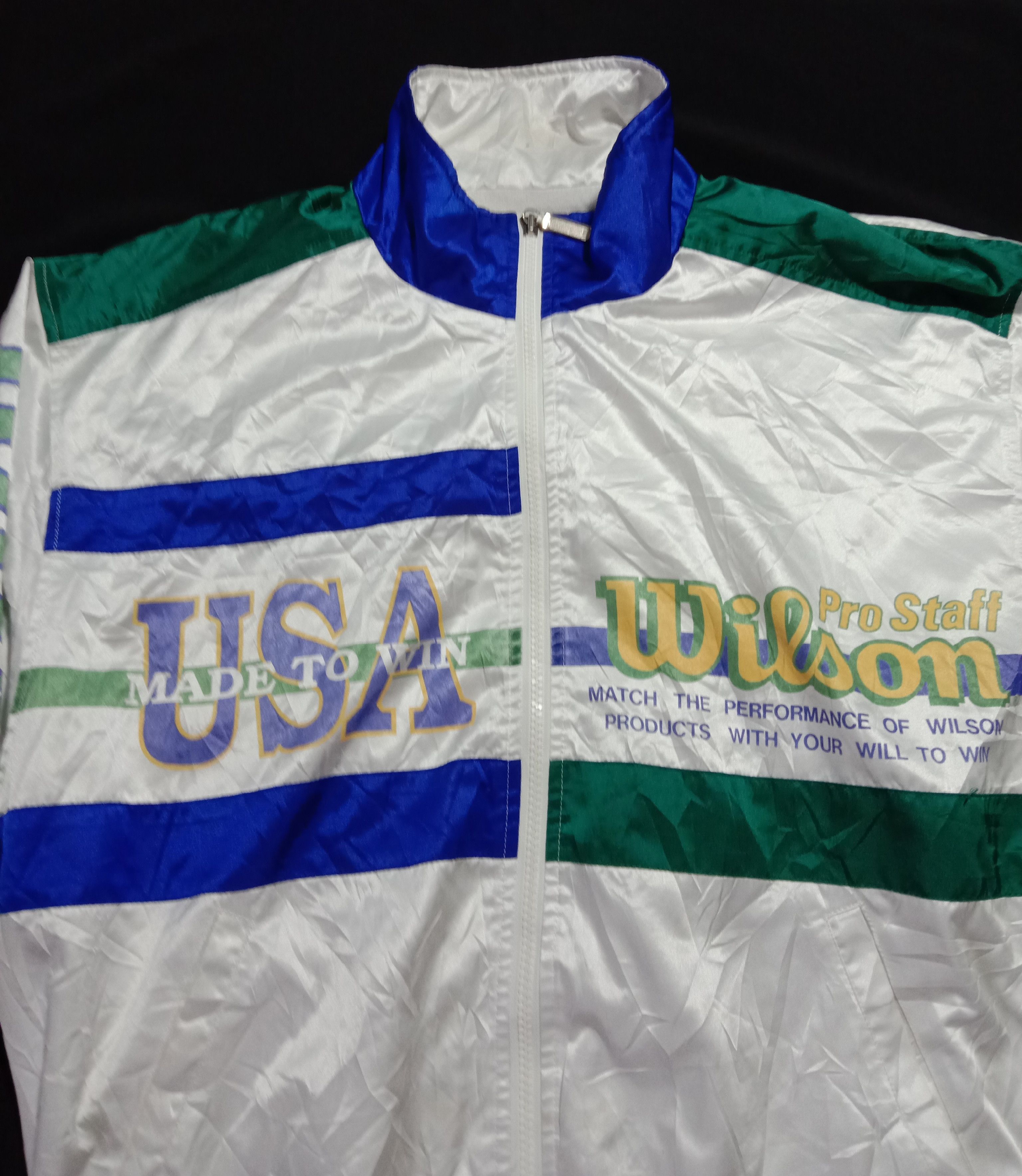 Vintage × Wilson Vintage Wilson Made To Win Usa Big Logo Spell Out Size US M / EU 48-50 / 2 - 2 Thumbnail