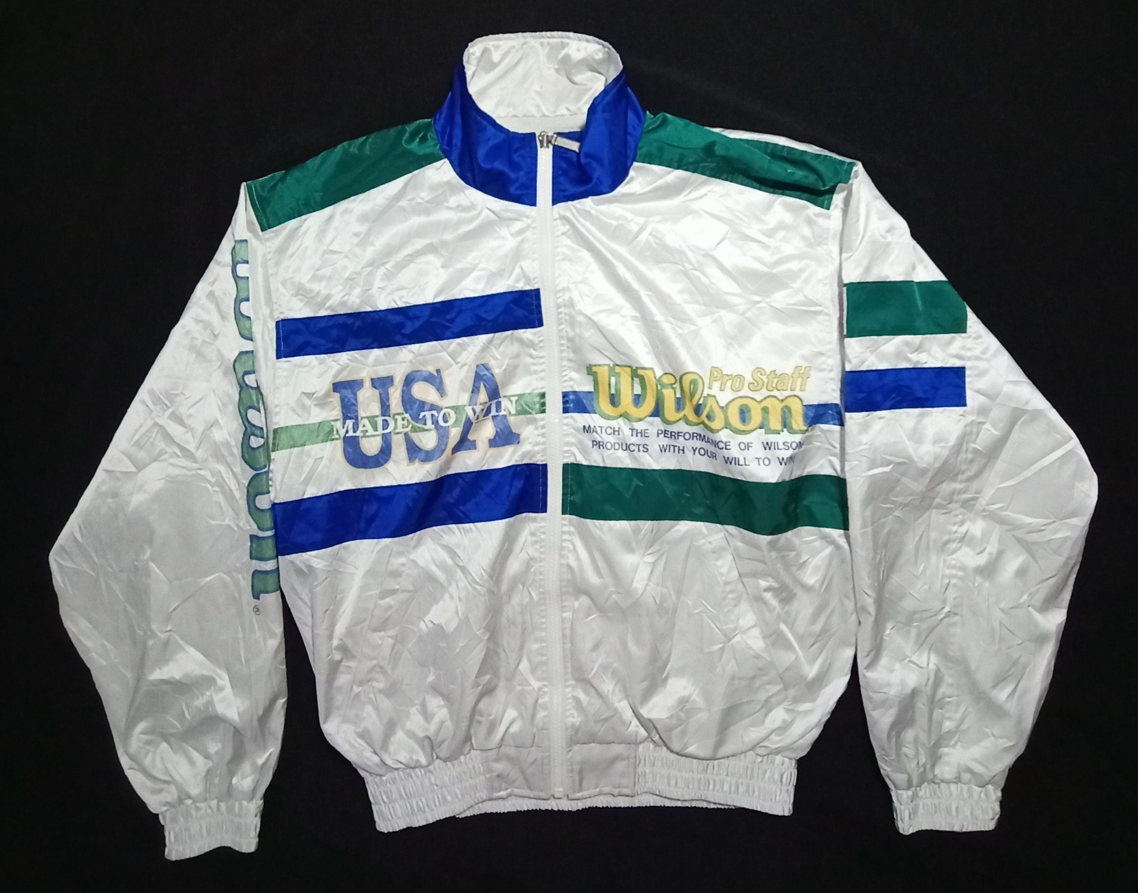 Vintage × Wilson Vintage Wilson Made To Win Usa Big Logo Spell Out Size US M / EU 48-50 / 2 - 1 Thumbnail