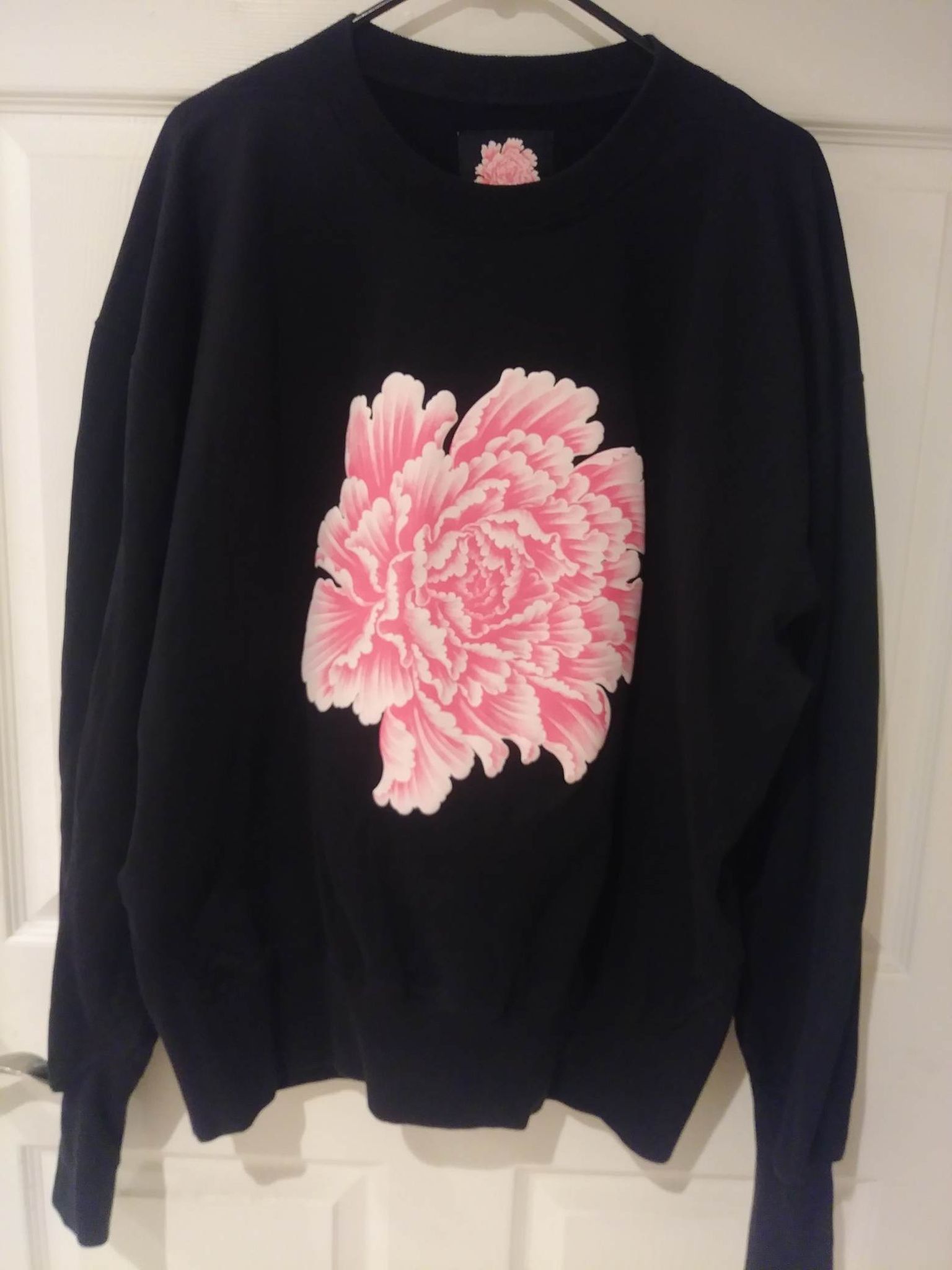 image of Adidas x Y 3 Y-3 James Harden Yohji Yamamoto Flower Sweater in Black, Men's (Size Medium)