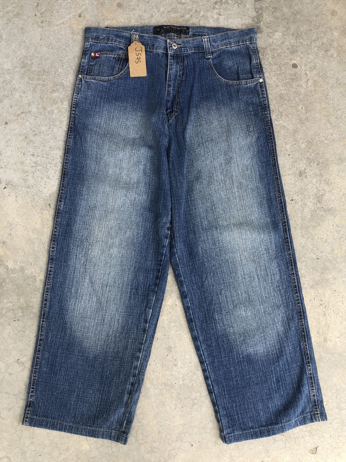 Southpole Southpole Baggy Jeans Hip Hop Distressed Jeans Size US 36 / EU 52 - 2 Thumbnail