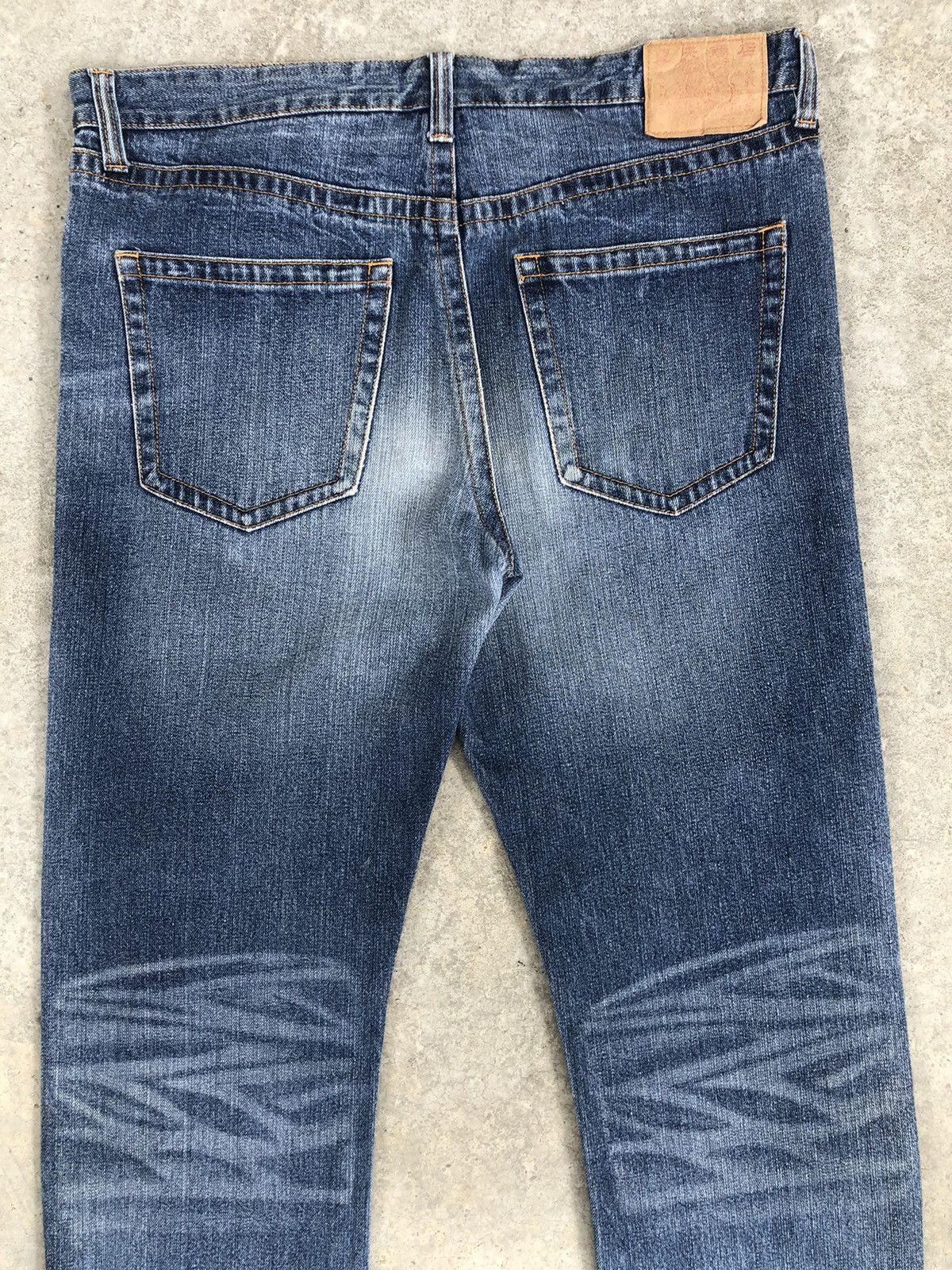 Karakuri Tamashii Japanese Ruden Distressed Jeans Art Denim Size US 37 - 10 Thumbnail