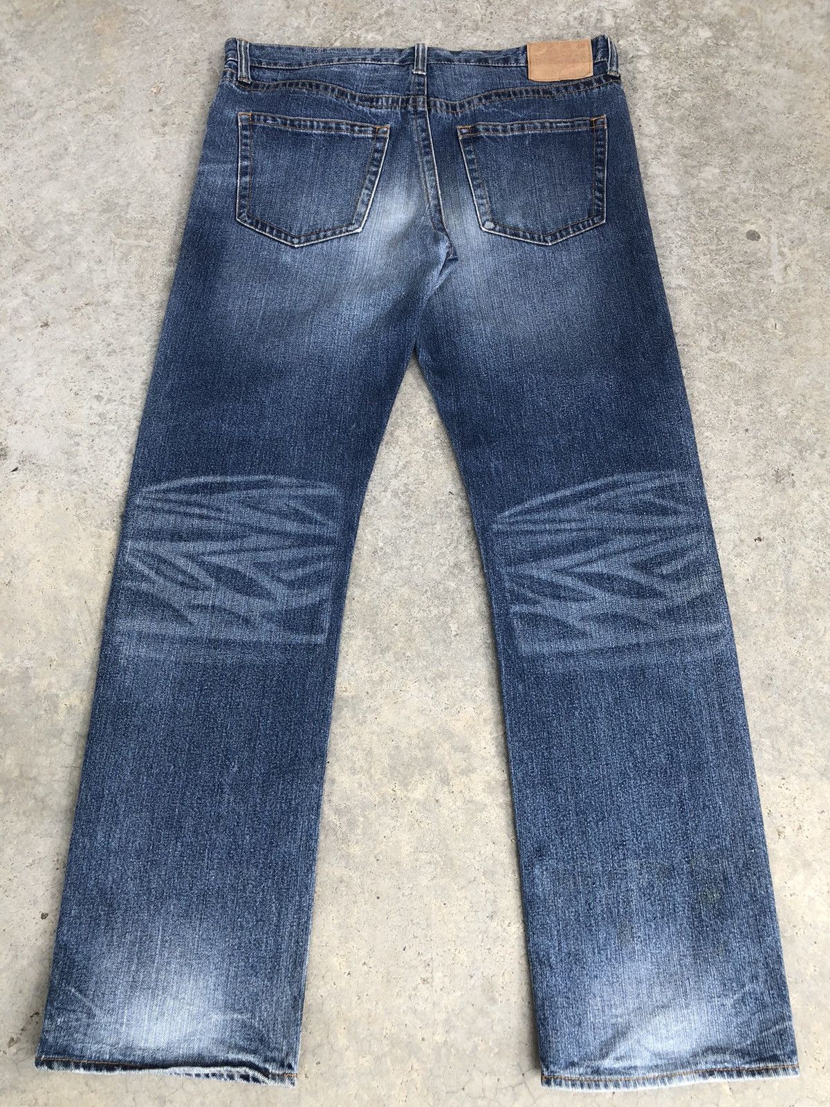 Karakuri Tamashii Japanese Ruden Distressed Jeans Art Denim Size US 37 - 2 Thumbnail