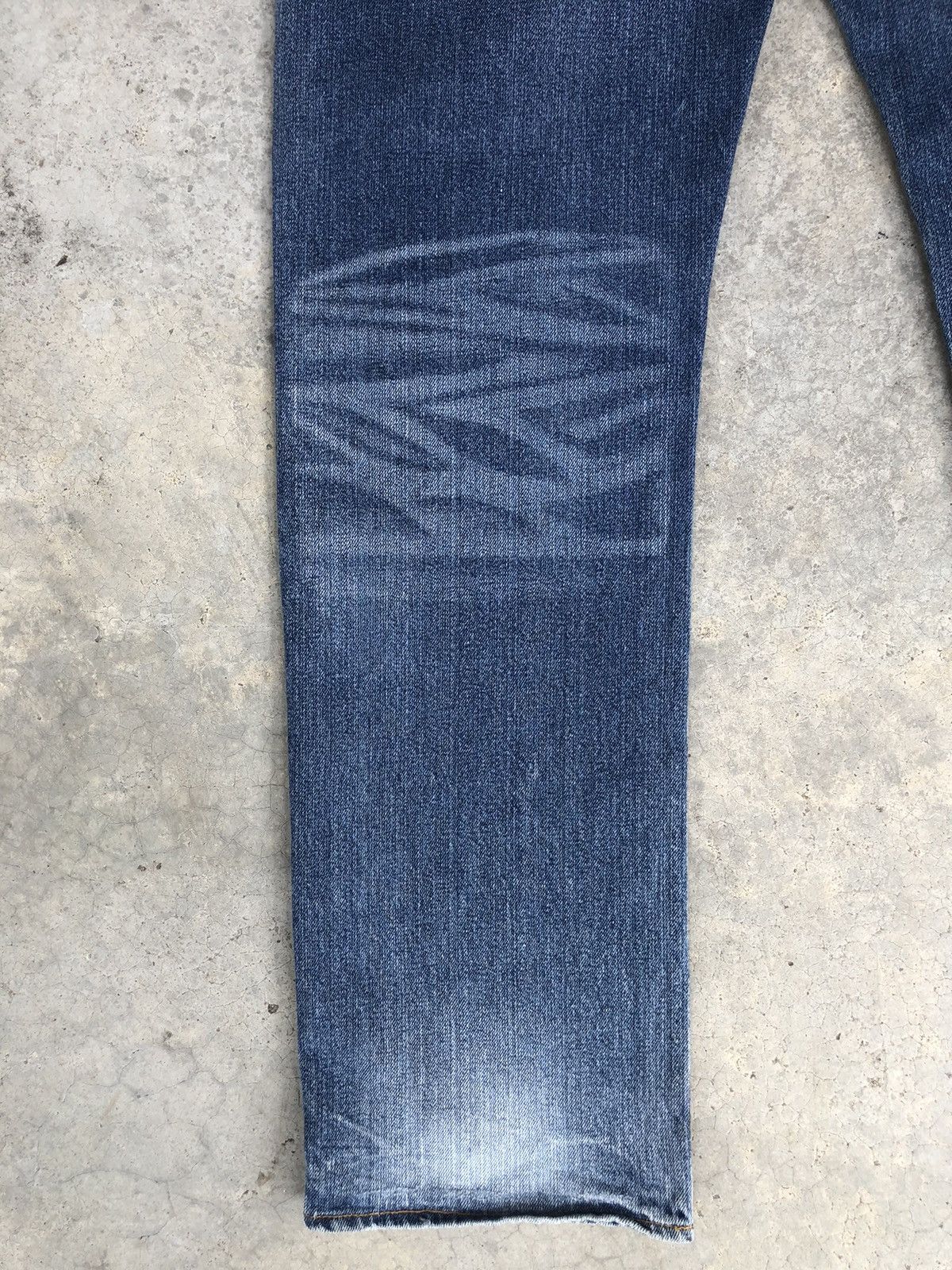 Karakuri Tamashii Japanese Ruden Distressed Jeans Art Denim Size US 37 - 13 Thumbnail