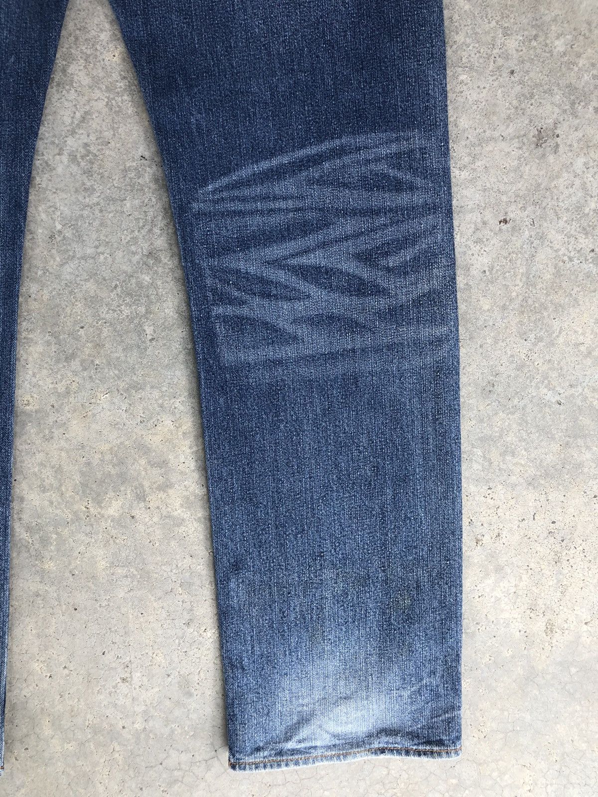 Karakuri Tamashii Japanese Ruden Distressed Jeans Art Denim Size US 37 - 14 Thumbnail