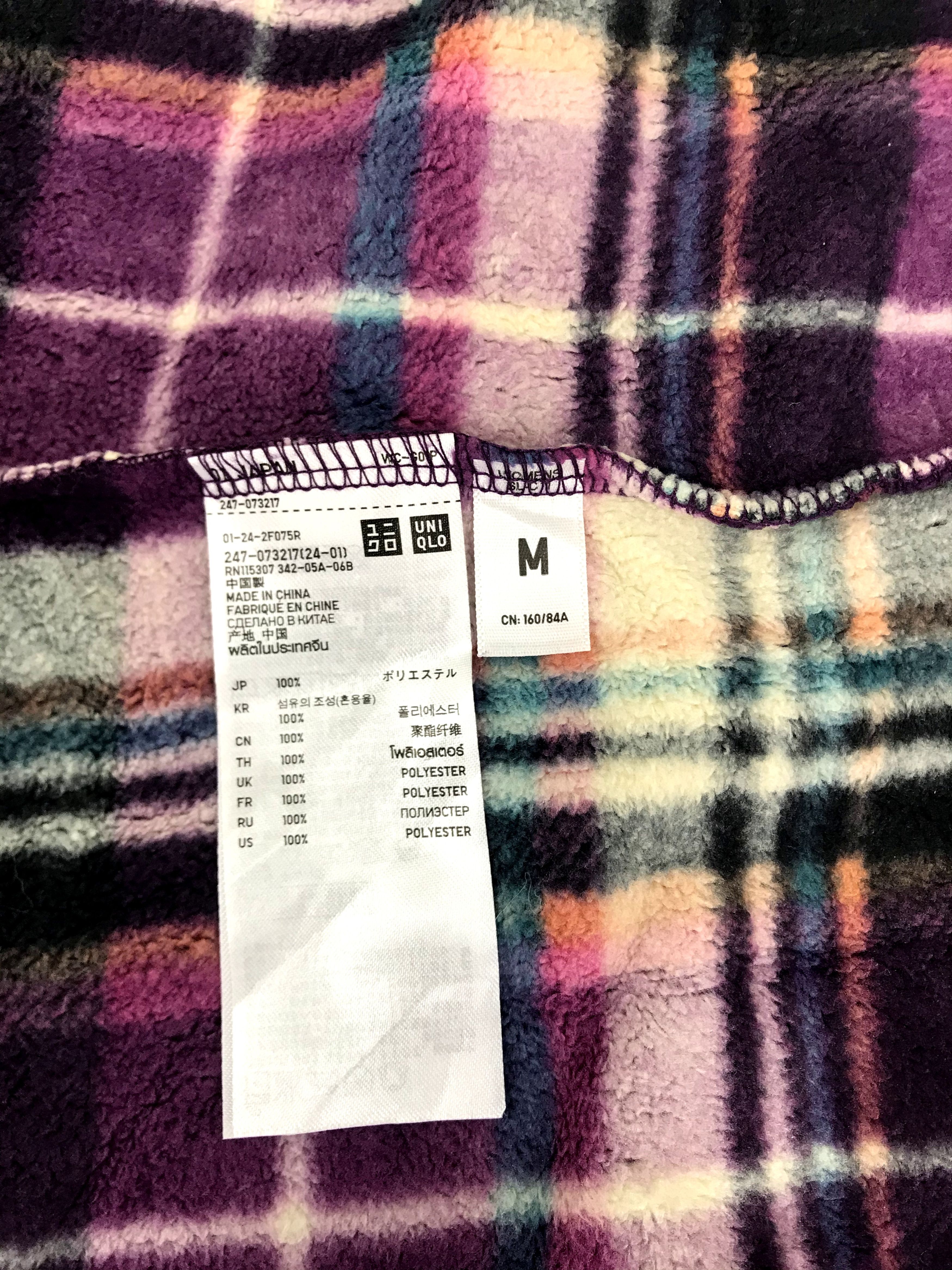Japanese Brand Vintage Style Fleece Plaid Check Jacket Japanese Brand Size S / US 4 / IT 40 - 7 Thumbnail