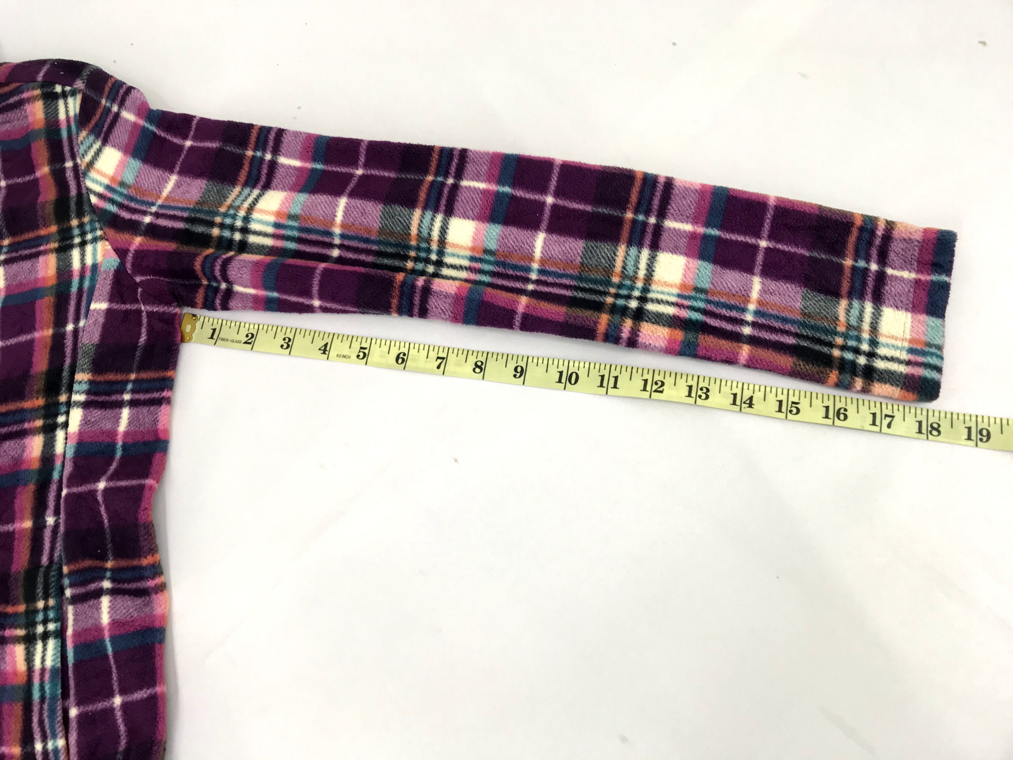 Japanese Brand Vintage Style Fleece Plaid Check Jacket Japanese Brand Size S / US 4 / IT 40 - 11 Thumbnail
