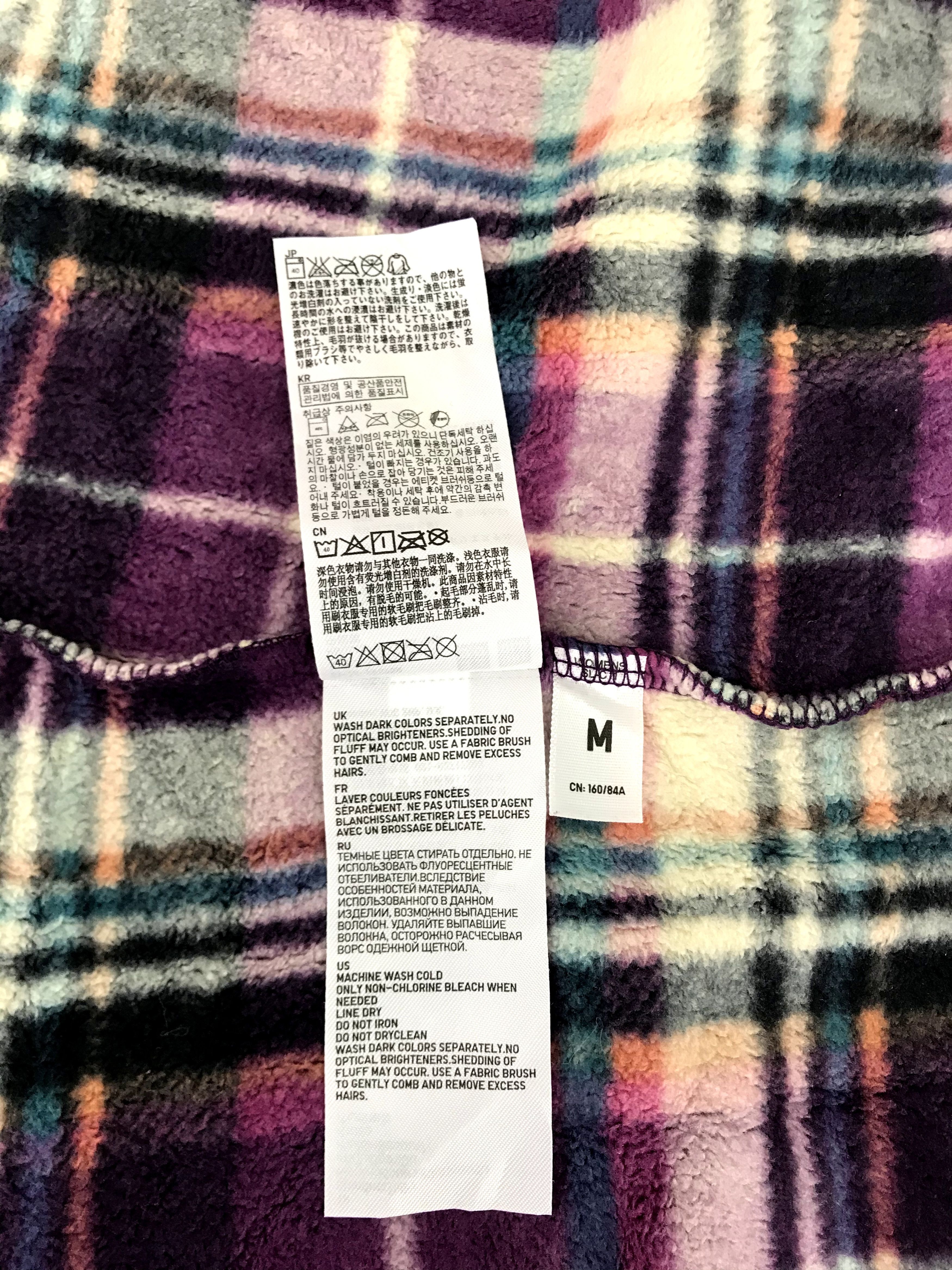 Japanese Brand Vintage Style Fleece Plaid Check Jacket Japanese Brand Size S / US 4 / IT 40 - 8 Thumbnail