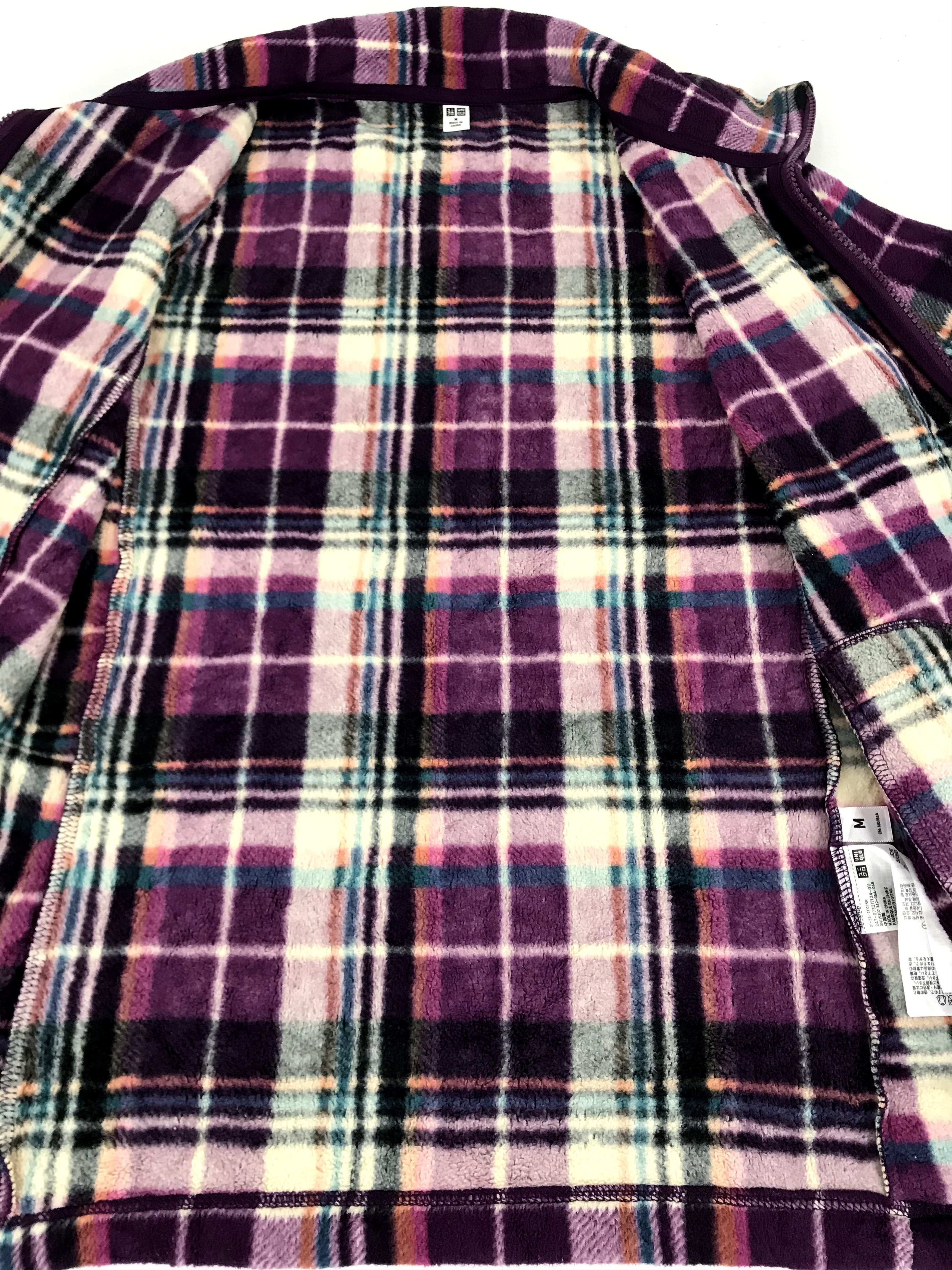 Japanese Brand Vintage Style Fleece Plaid Check Jacket Japanese Brand Size S / US 4 / IT 40 - 5 Thumbnail