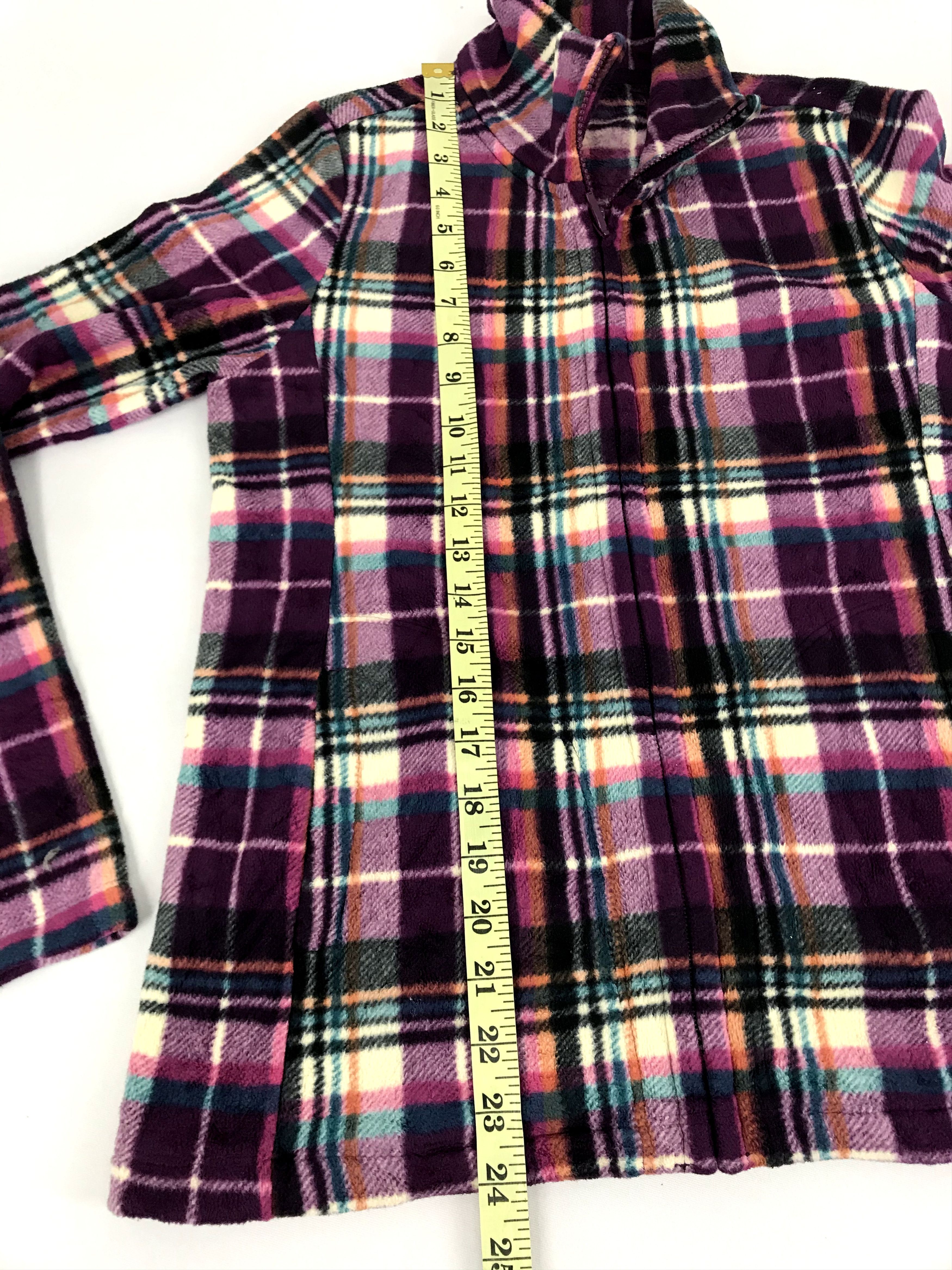 Japanese Brand Vintage Style Fleece Plaid Check Jacket Japanese Brand Size S / US 4 / IT 40 - 10 Thumbnail