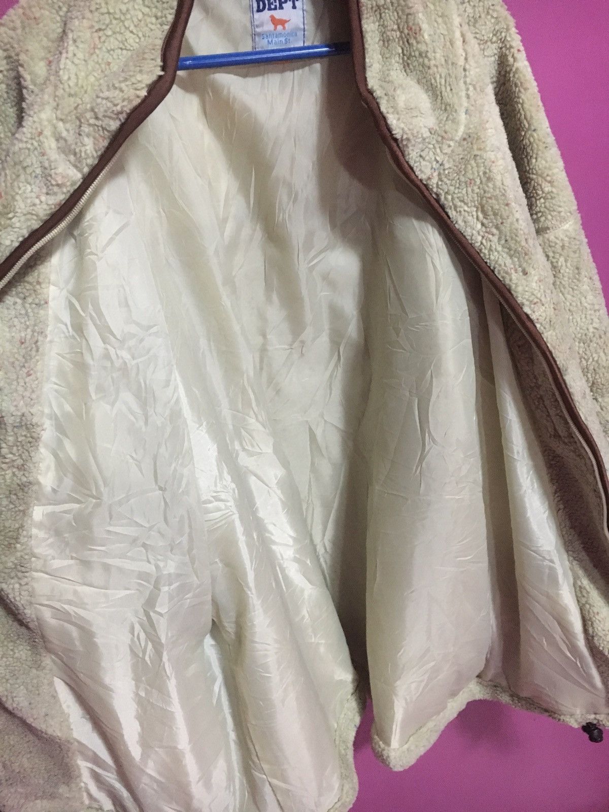 Japanese Brand DOG DEPT CREAM SIZE XL FLEECE JACKET JAPAN Size US XL / EU 56 / 4 - 10 Thumbnail