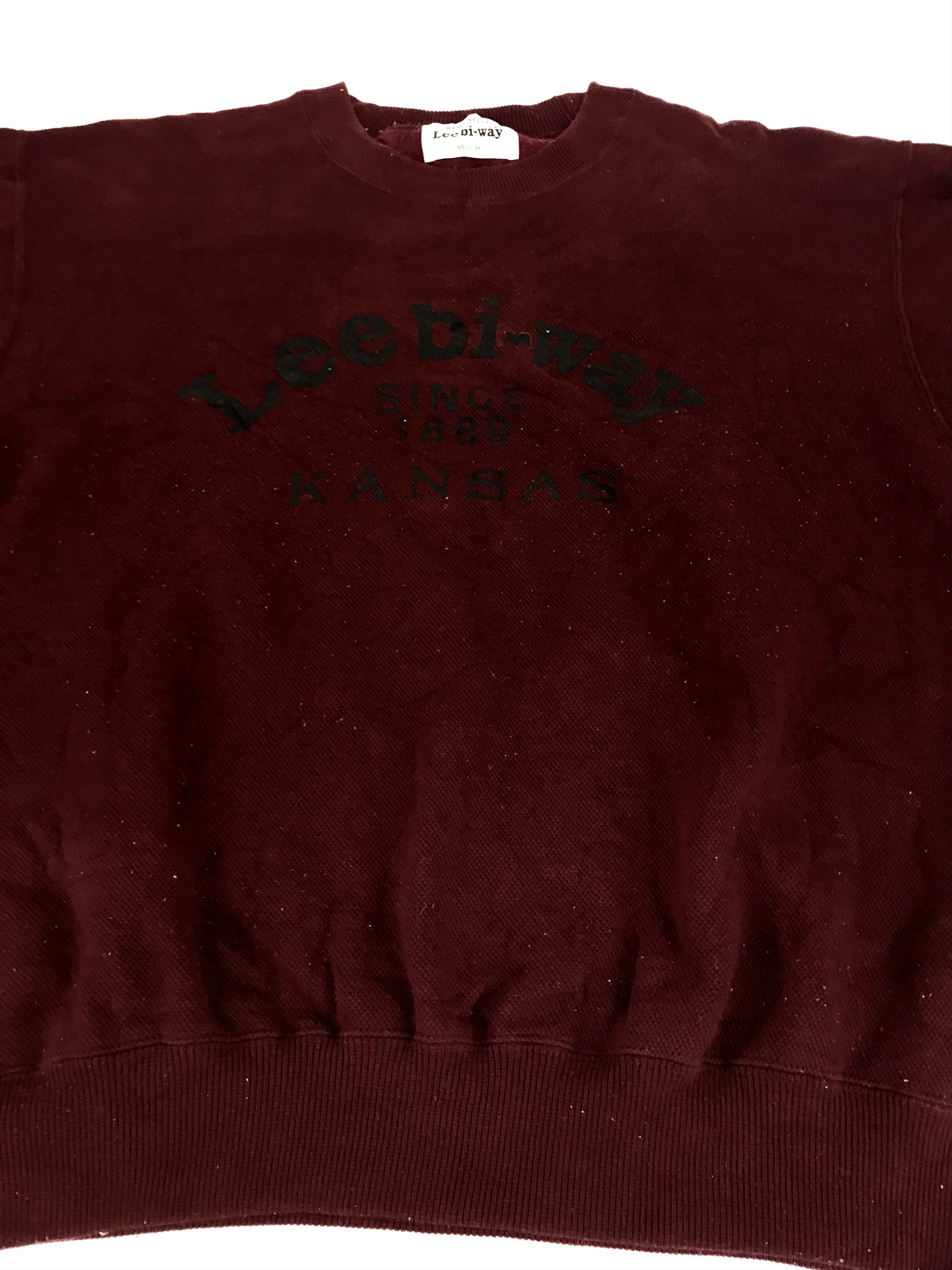 Japanese Brand Vintage Lee Bi Way Spell Out Logo Sweatshirt Pull Over Size M / US 6-8 / IT 42-44 - 3 Thumbnail
