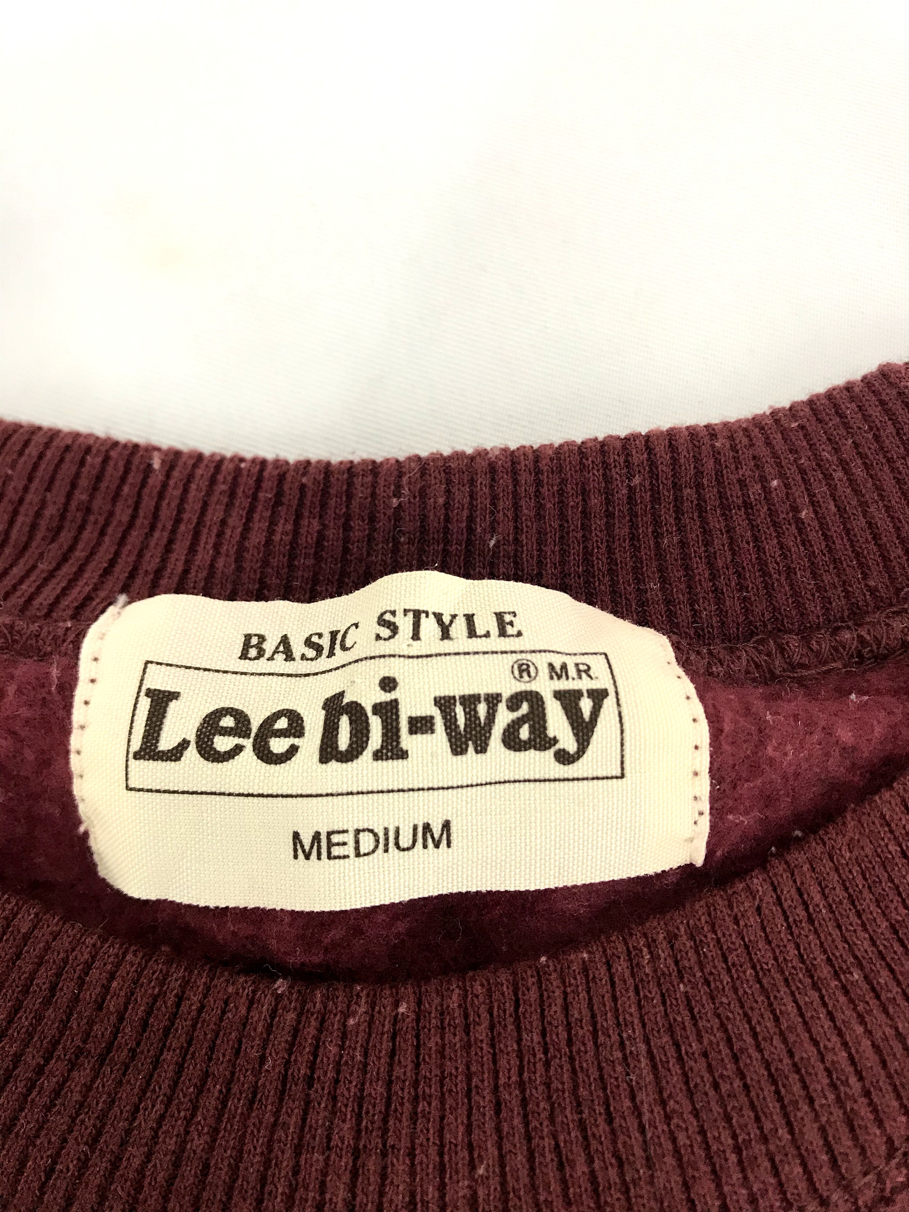 Japanese Brand Vintage Lee Bi Way Spell Out Logo Sweatshirt Pull Over Size M / US 6-8 / IT 42-44 - 5 Thumbnail
