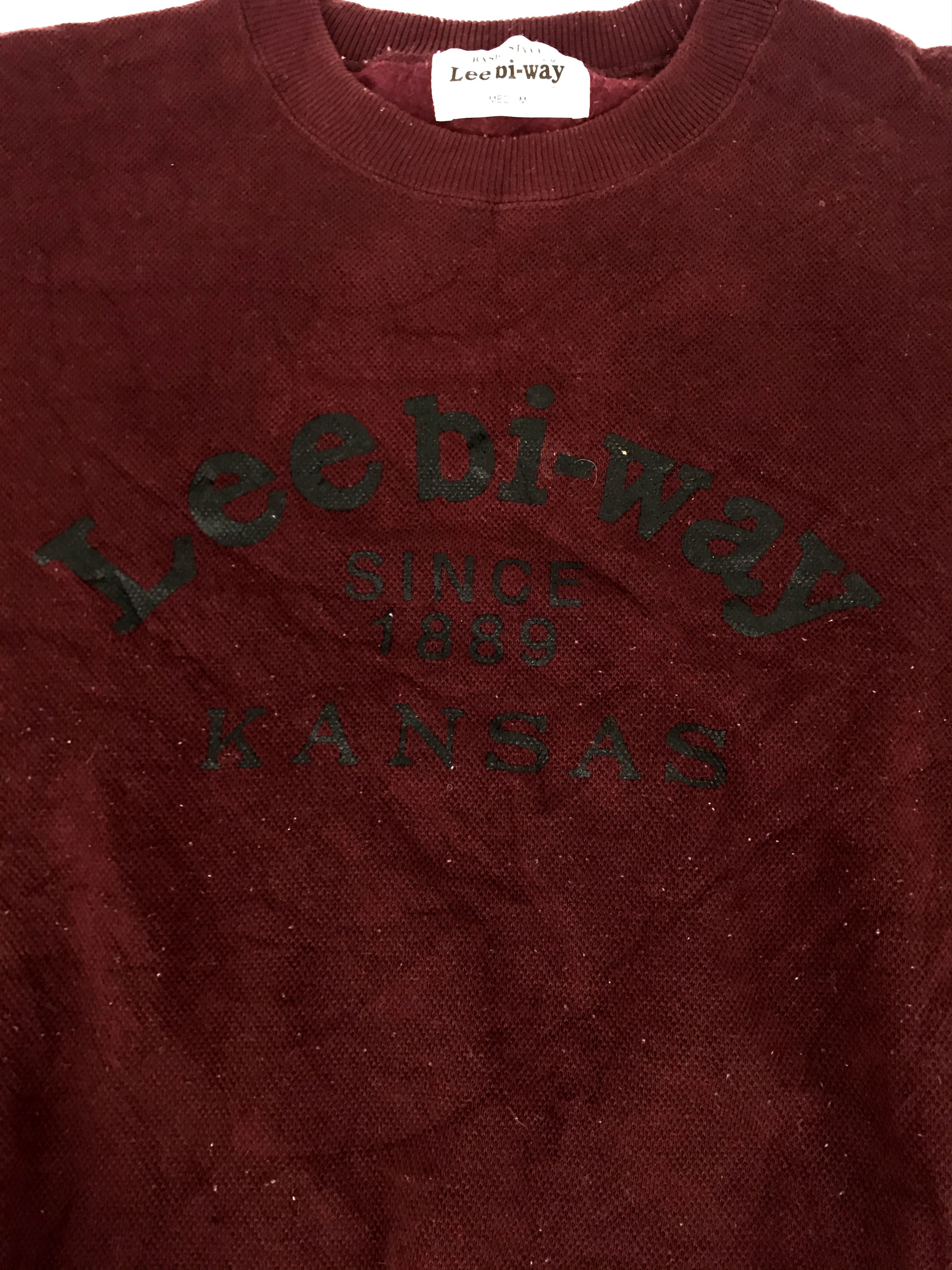 Japanese Brand Vintage Lee Bi Way Spell Out Logo Sweatshirt Pull Over Size M / US 6-8 / IT 42-44 - 4 Thumbnail