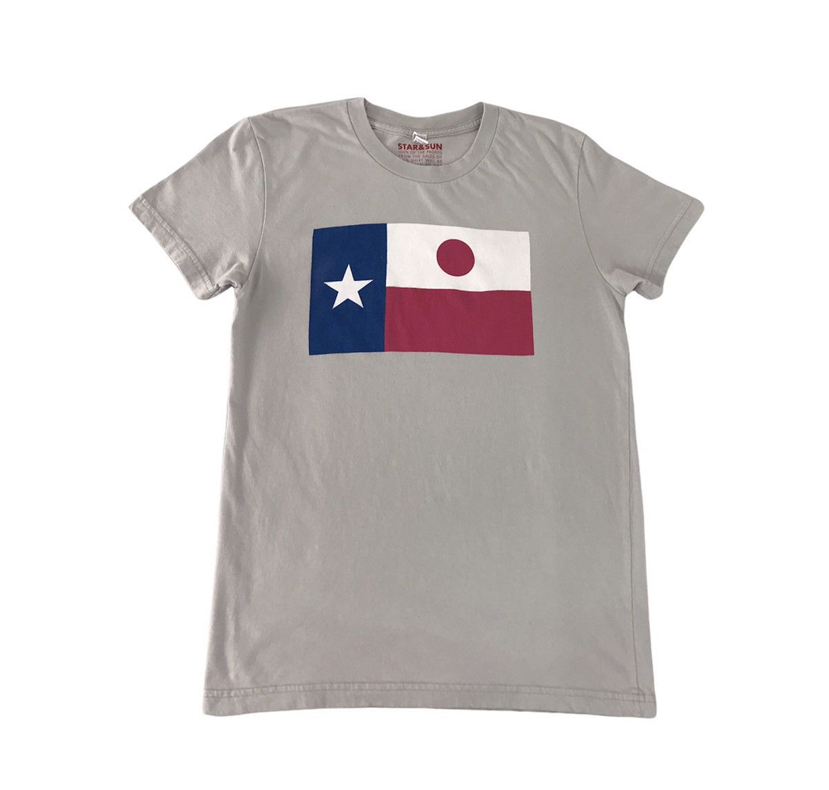 Vintage Star & Sun Donor Japanese Red Cross Like Chile Flag Tee Size US S / EU 44-46 / 1 - 1 Thumbnail
