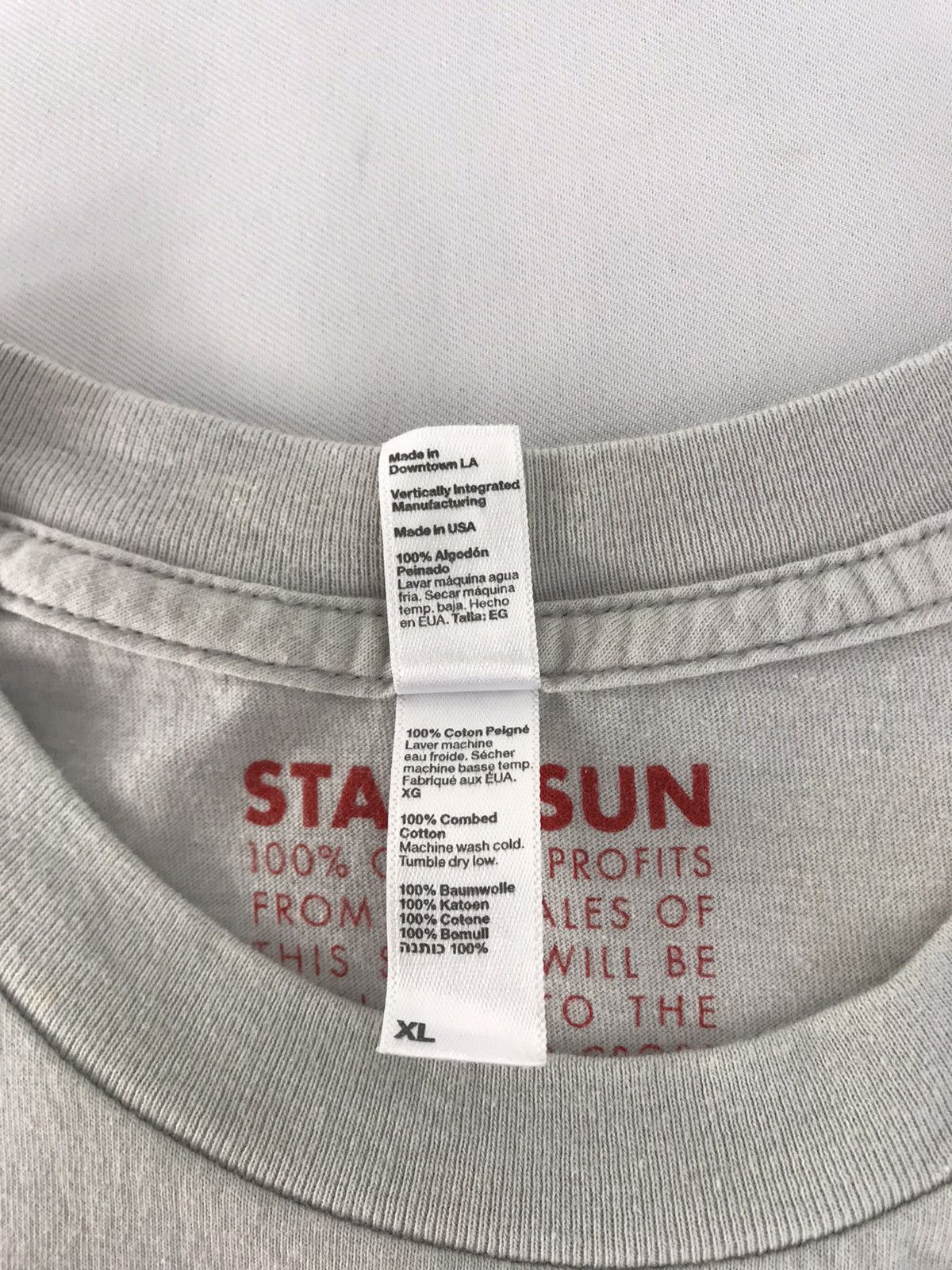 Vintage Star & Sun Donor Japanese Red Cross Like Chile Flag Tee Size US S / EU 44-46 / 1 - 4 Thumbnail