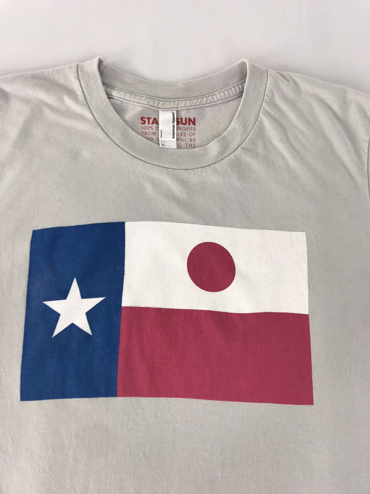 Vintage Star & Sun Donor Japanese Red Cross Like Chile Flag Tee Size US S / EU 44-46 / 1 - 2 Thumbnail