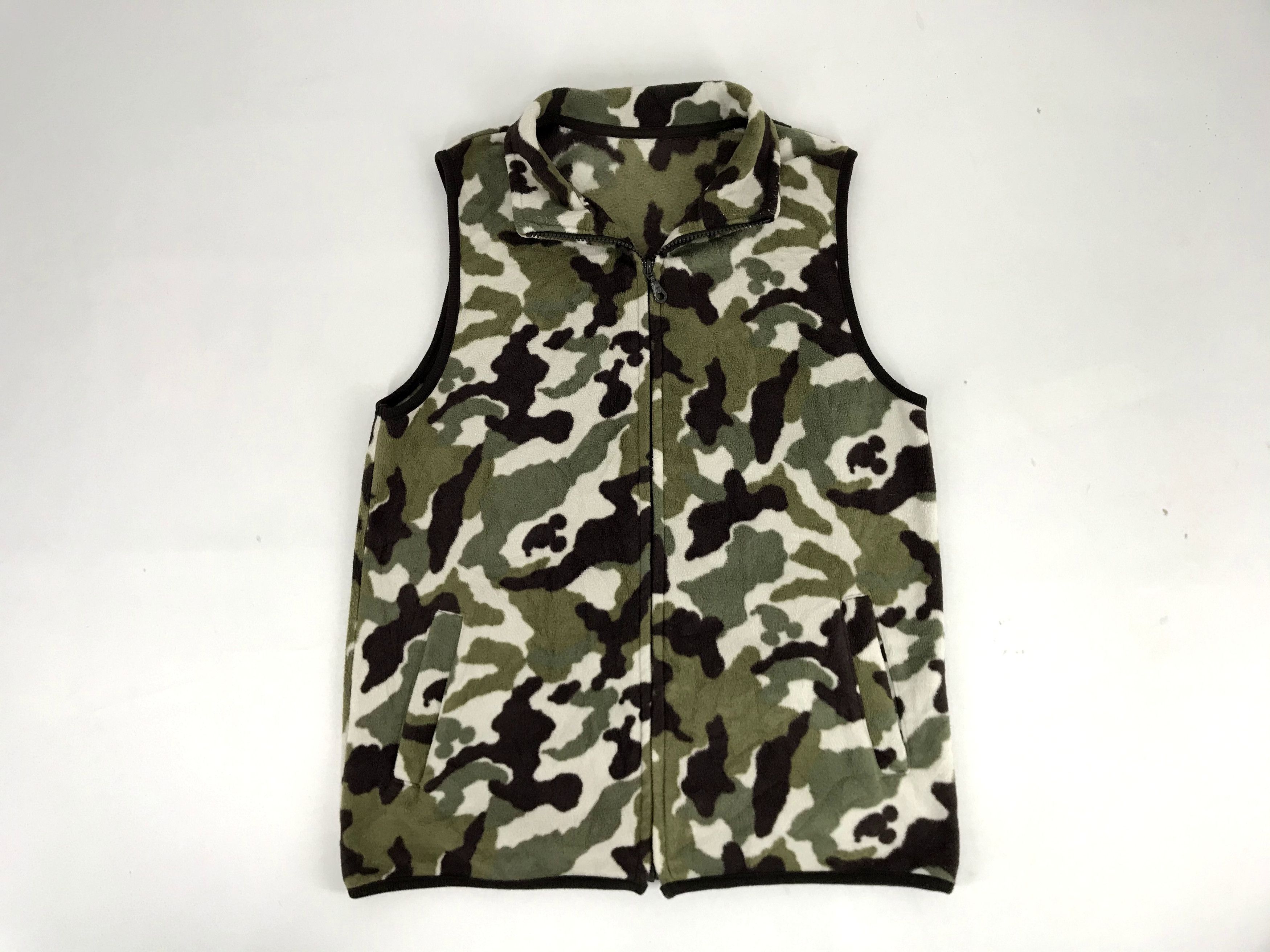 image of Vintage Disney Fantasy By Belle Maison Camouflage Fleece, Women's (Size Medium)