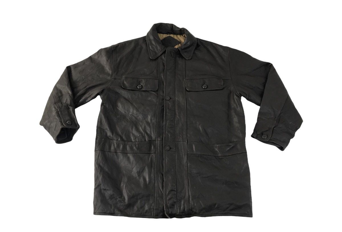 Japanese Brand Classic Leather Jacket Classic Fashion Brand Quilted Inner Size US L / EU 52-54 / 3 - 1 Thumbnail