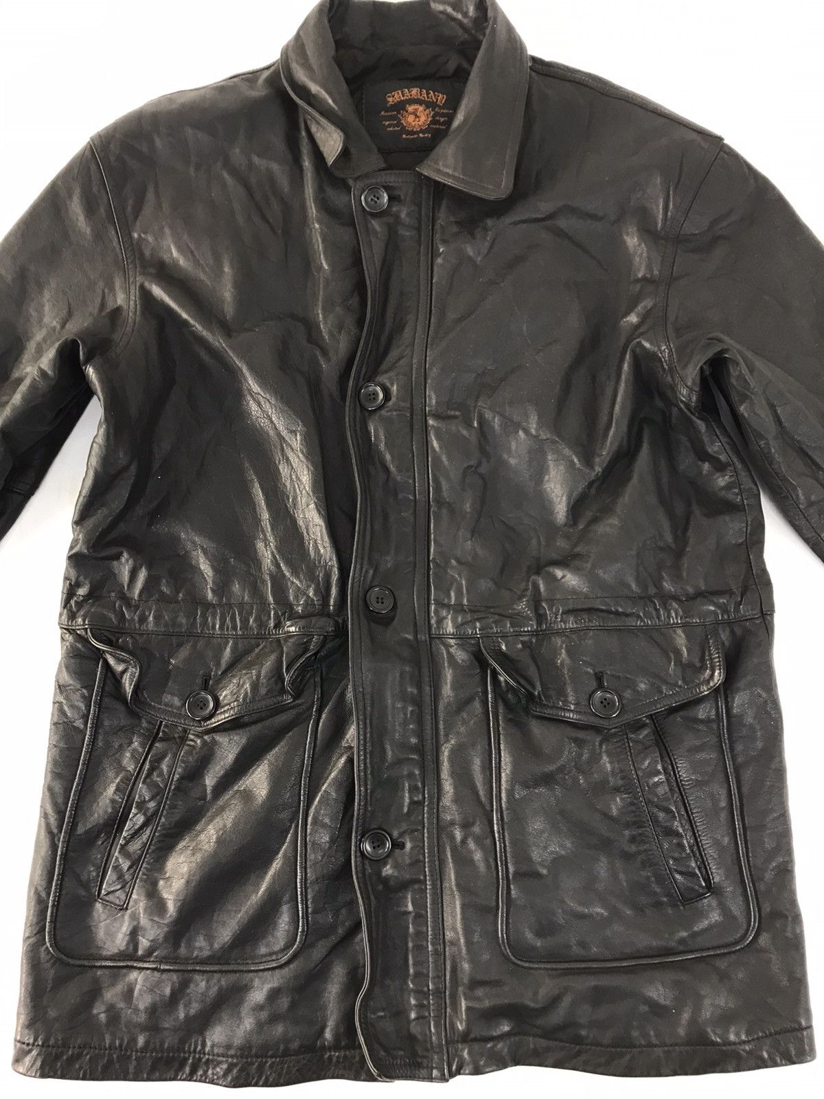 Japanese Brand Classic Leather Jacket Classic Fashion Brand Quilted Inner Size US L / EU 52-54 / 3 - 2 Thumbnail