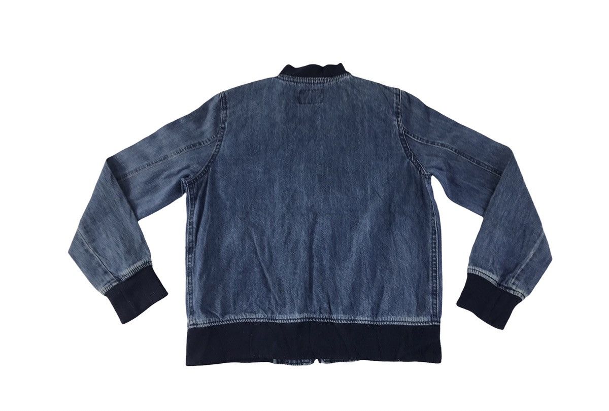 Japanese Brand × Vintage La Vie Est Un Voyage Bomber Jacket Wool Denim Snap Button Size US M / EU 48-50 / 2 - 2 Thumbnail