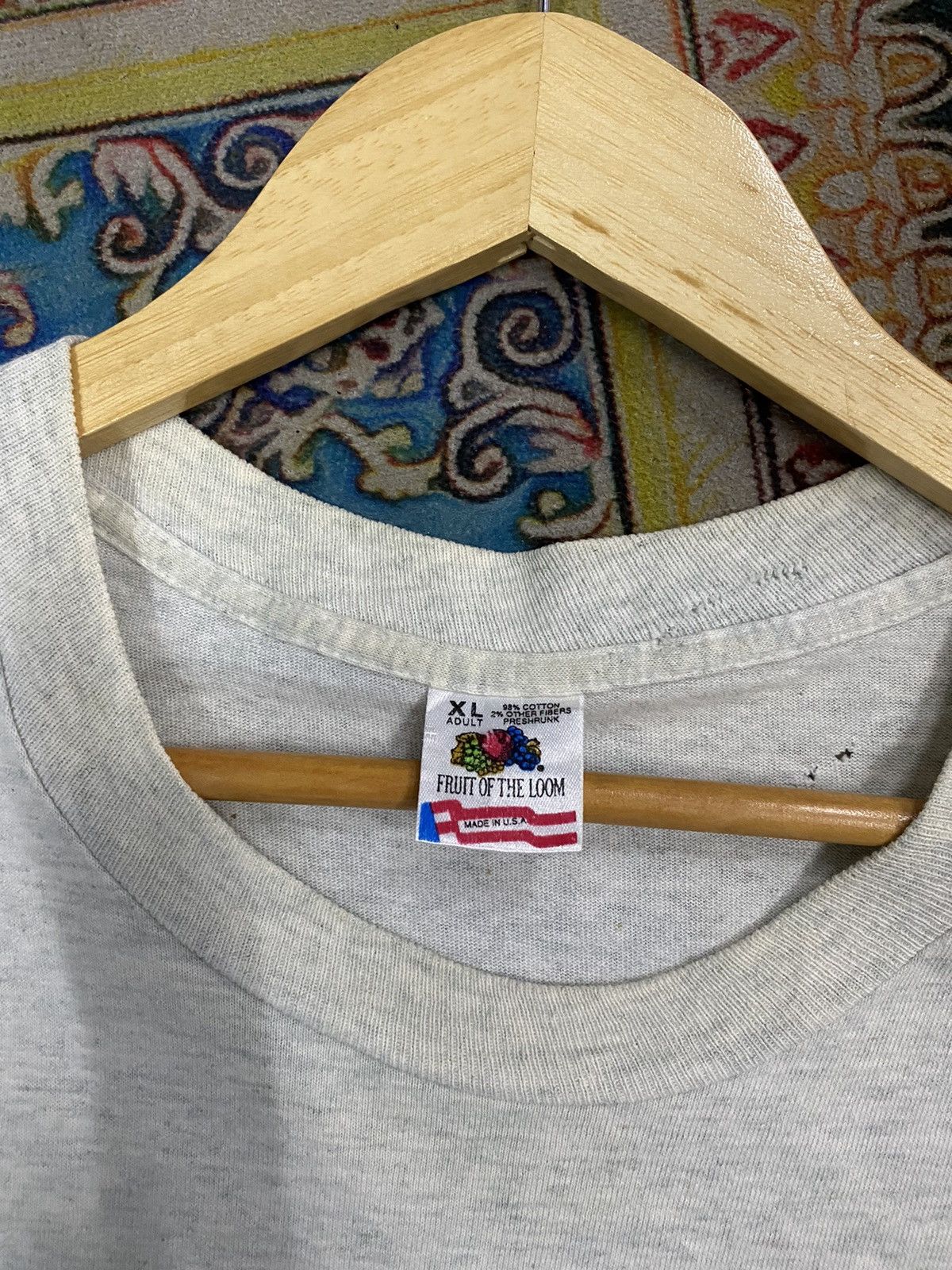 Fruit Of The Loom × NBA × Vintage Vintage 1992 NBA FINALS Chicago Bulls vs Portland Blazers Size US XL / EU 56 / 4 - 3 Thumbnail