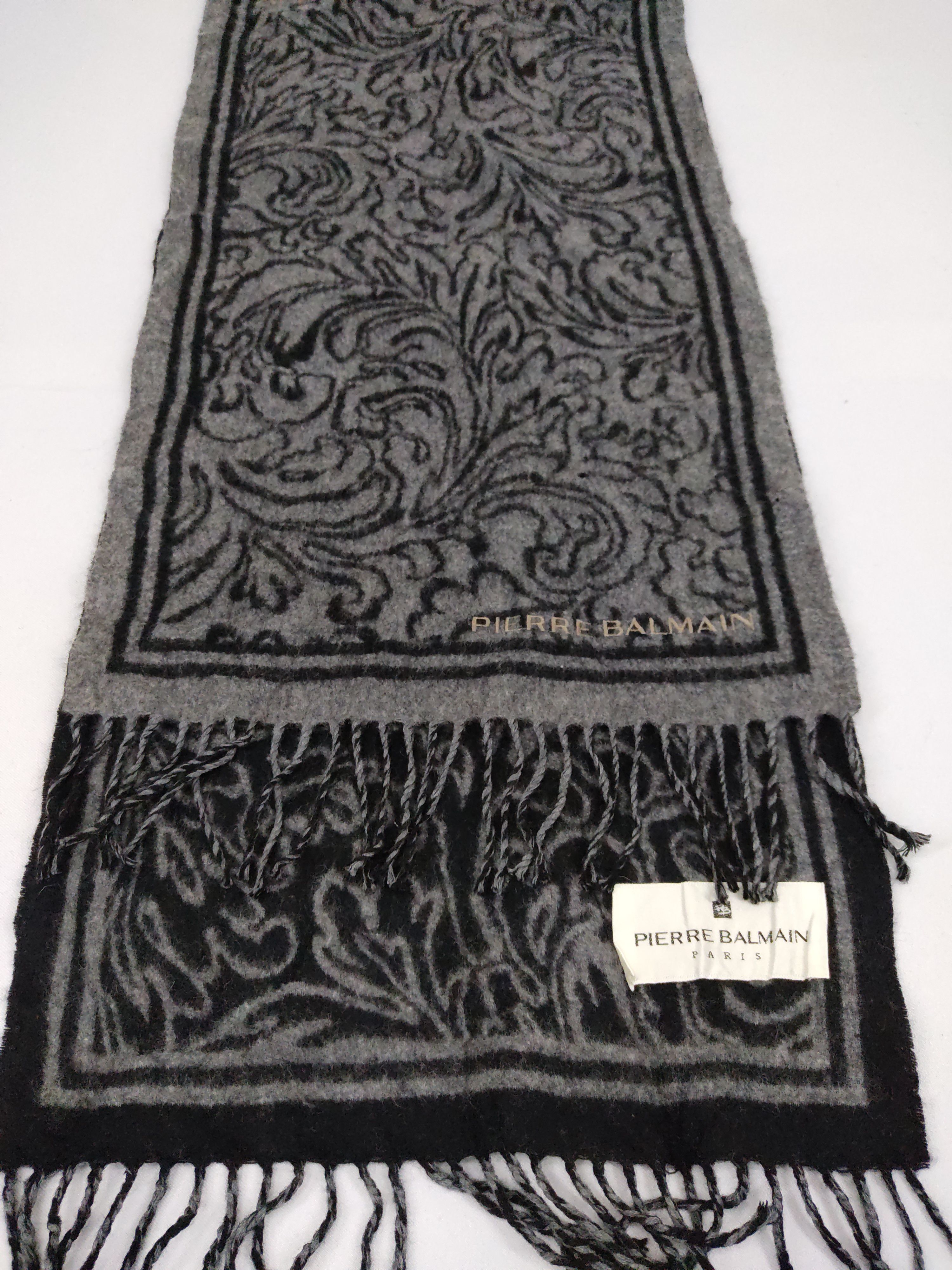 Designer × Pierre Balmain Pierre Balmain Paris Ethic Art Muffler Scarf 55 X 12 Size ONE SIZE - 5 Thumbnail