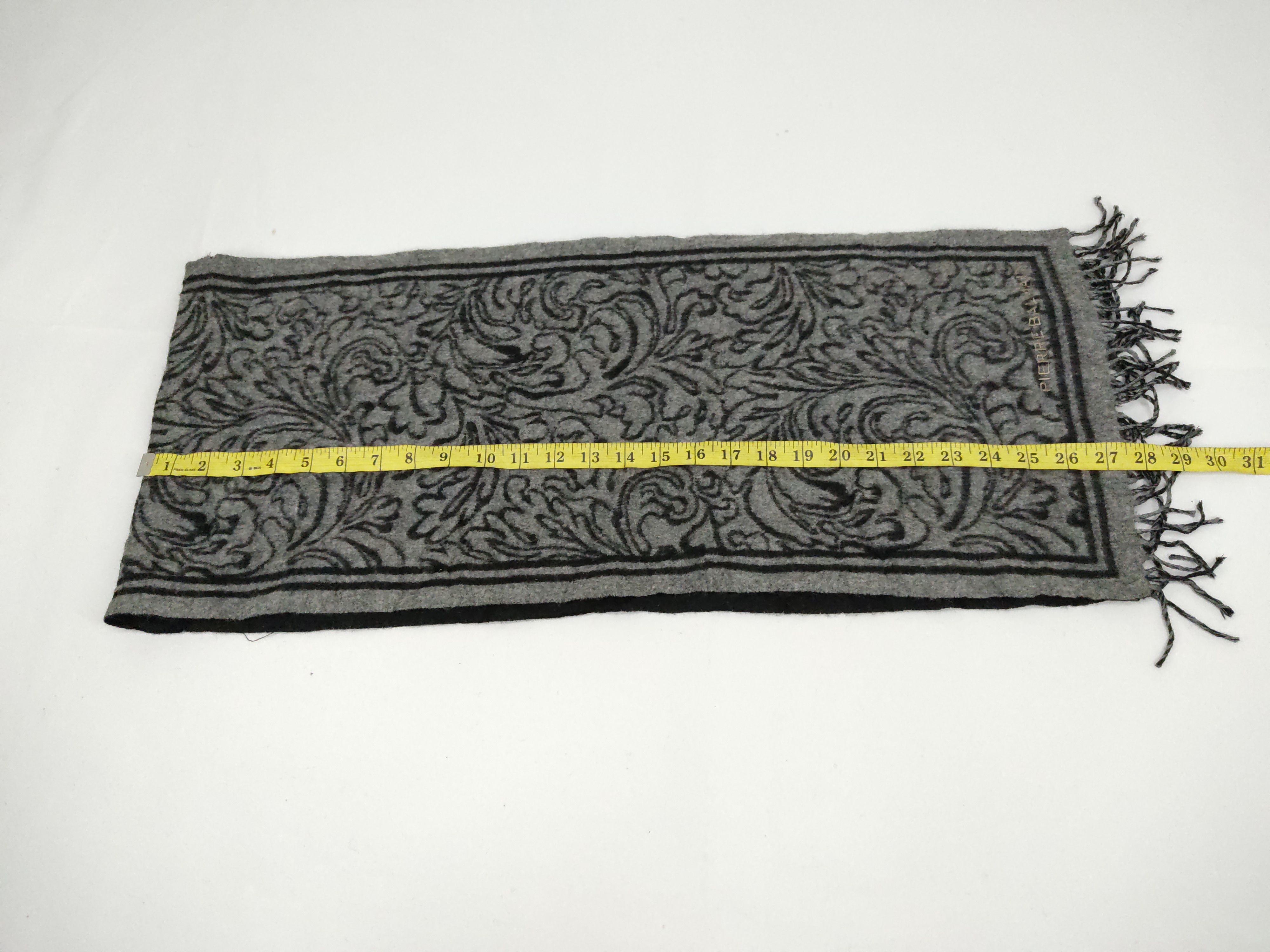 Designer × Pierre Balmain Pierre Balmain Paris Ethic Art Muffler Scarf 55 X 12 Size ONE SIZE - 6 Thumbnail