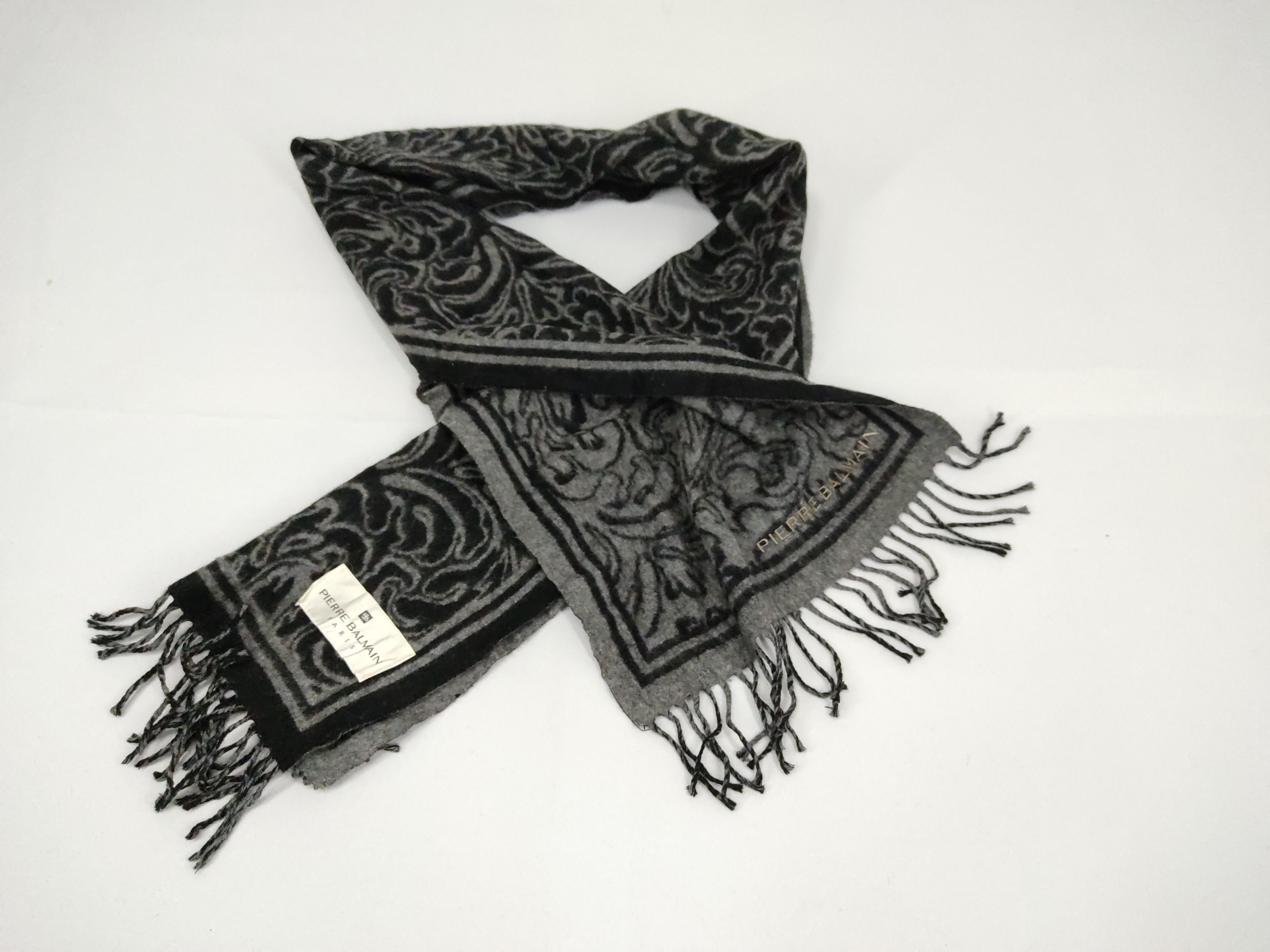 Designer × Pierre Balmain Pierre Balmain Paris Ethic Art Muffler Scarf 55 X 12 Size ONE SIZE - 1 Thumbnail