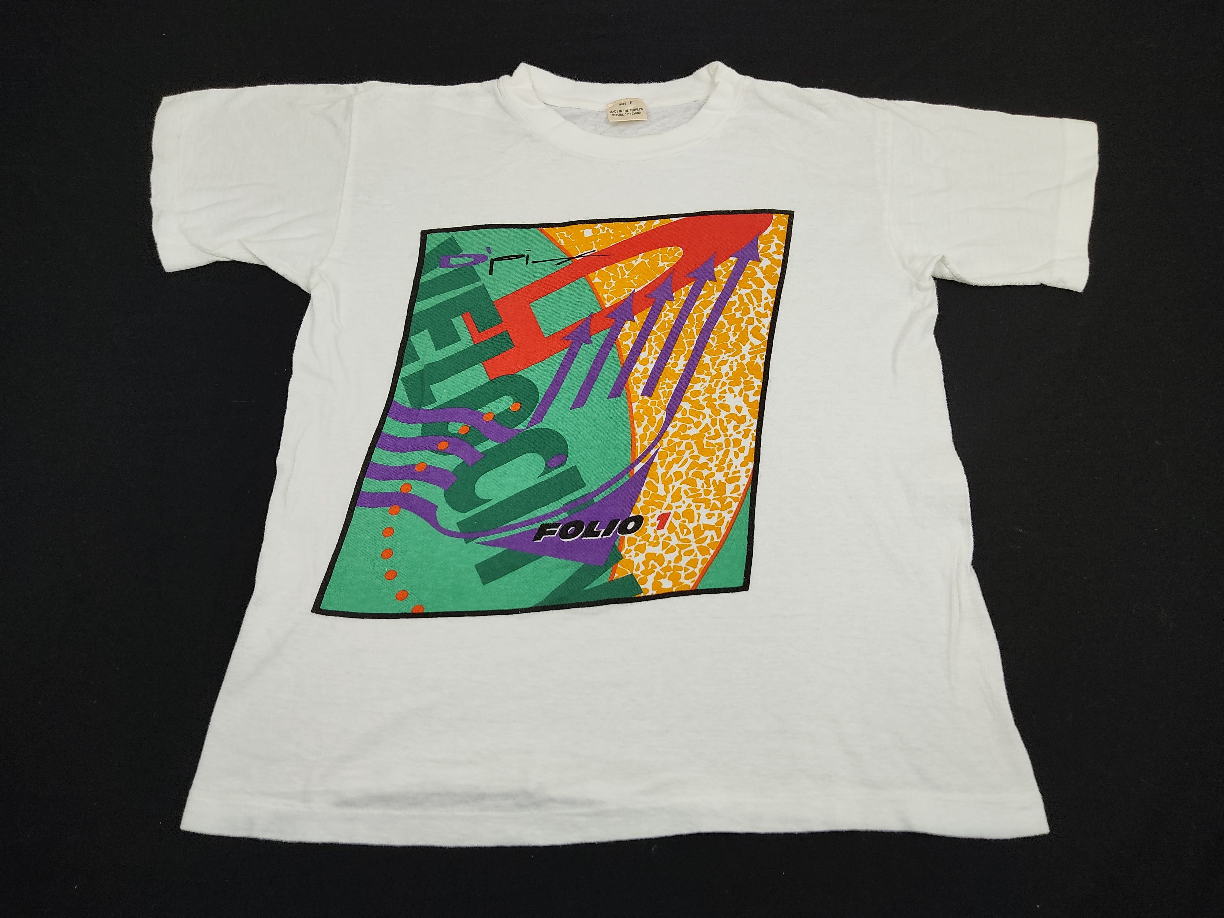 Art × Other × Vintage Vintage 80s 90s O'pix Folio Velocity Art Tee ...