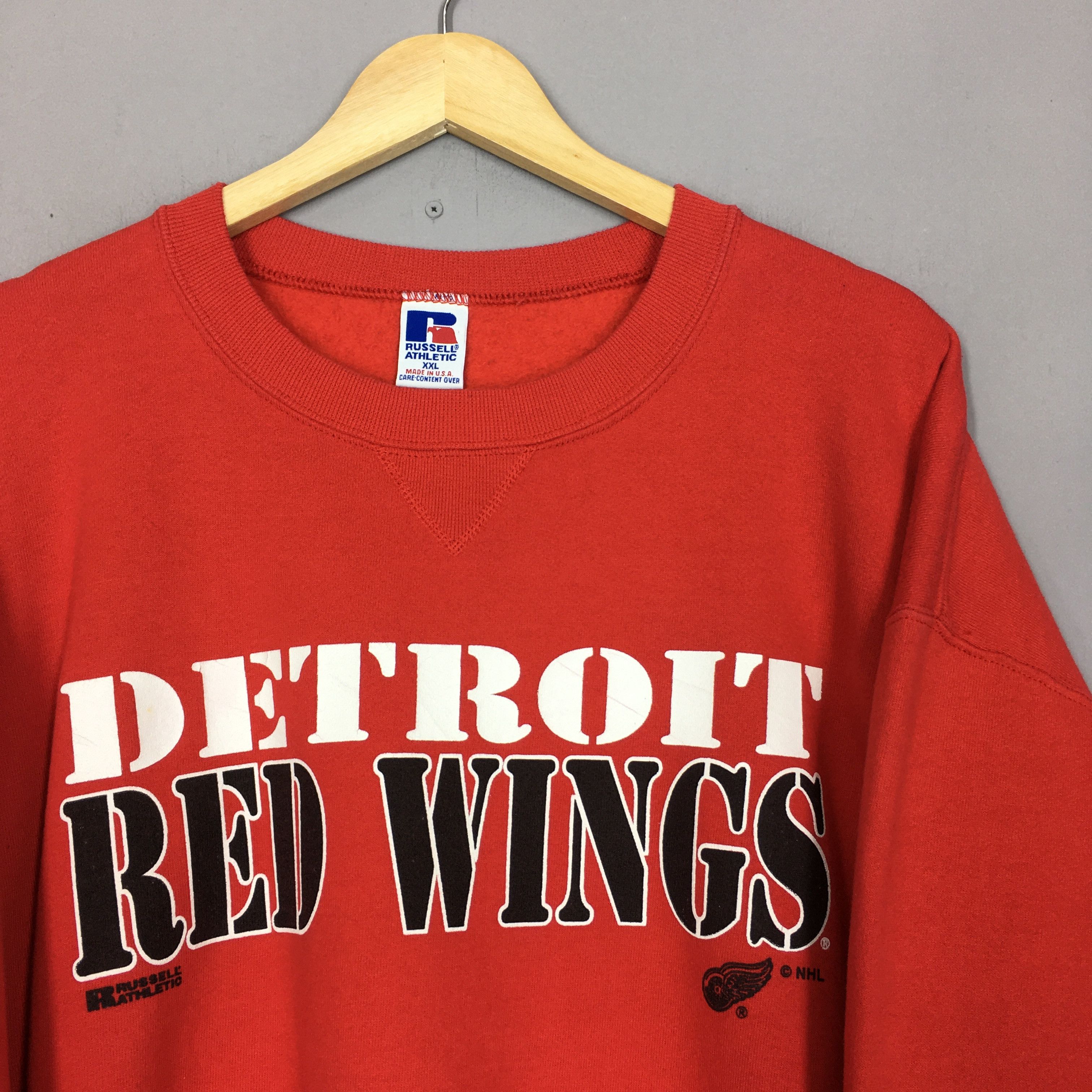 NHL × Russell Athletic × Vintage Vintage Detroit Red Wings Nhl Sweatshirt Oversize Size US XXL / EU 58 / 5 - 2 Thumbnail