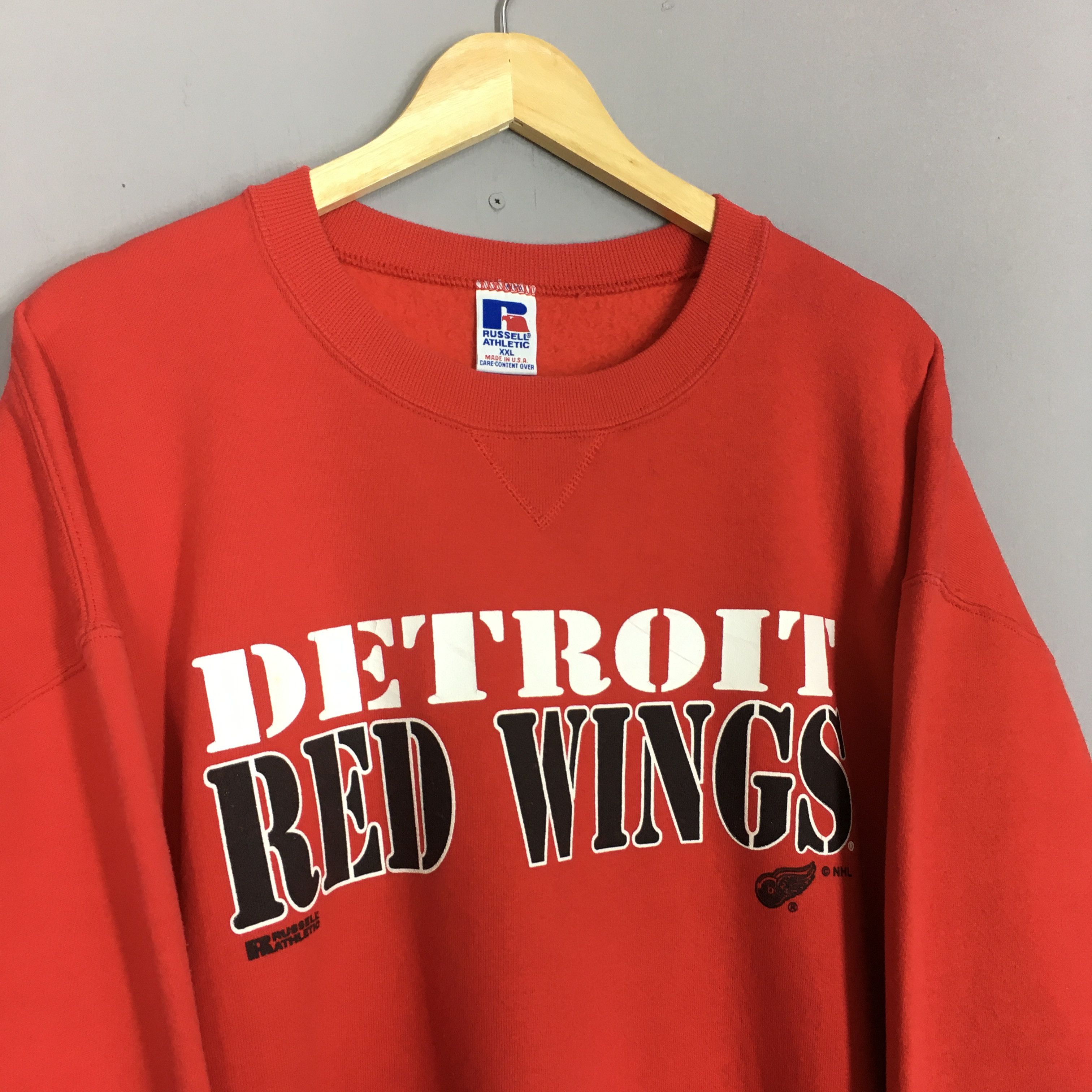 NHL × Russell Athletic × Vintage Vintage Detroit Red Wings Nhl Sweatshirt Oversize Size US XXL / EU 58 / 5 - 3 Thumbnail