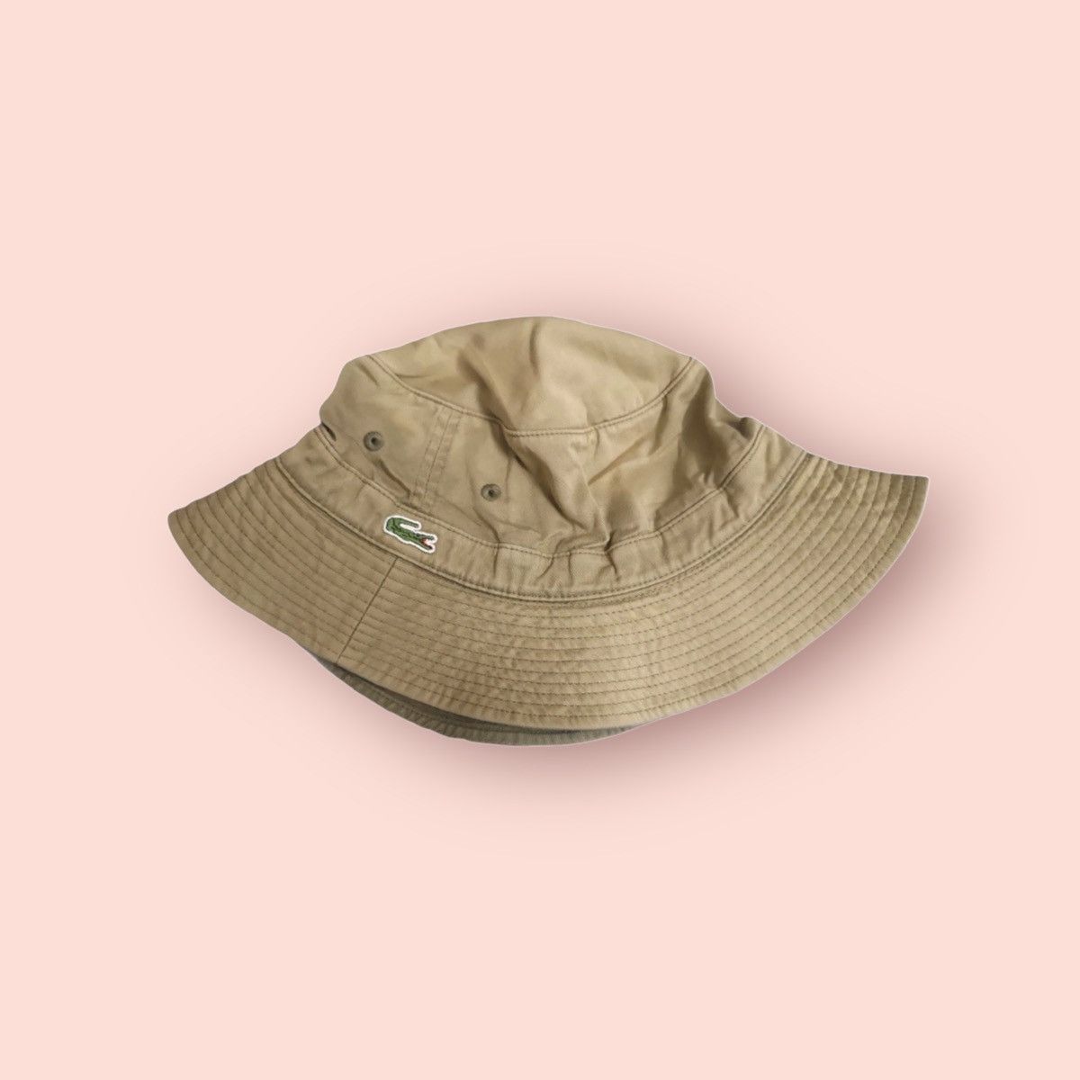 Lacoste × Vintage VINTAGE LACOSTE JAPAN FADED BUCKET HAT Size ONE SIZE - 3 Thumbnail