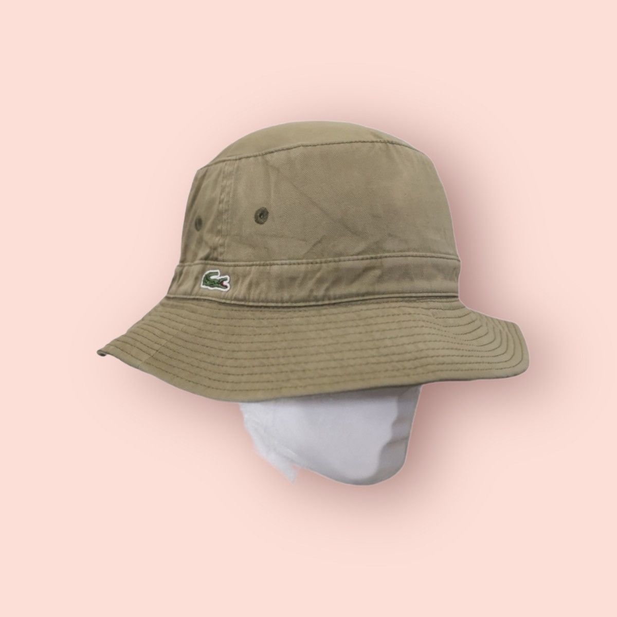 Lacoste × Vintage VINTAGE LACOSTE JAPAN FADED BUCKET HAT Size ONE SIZE - 2 Thumbnail