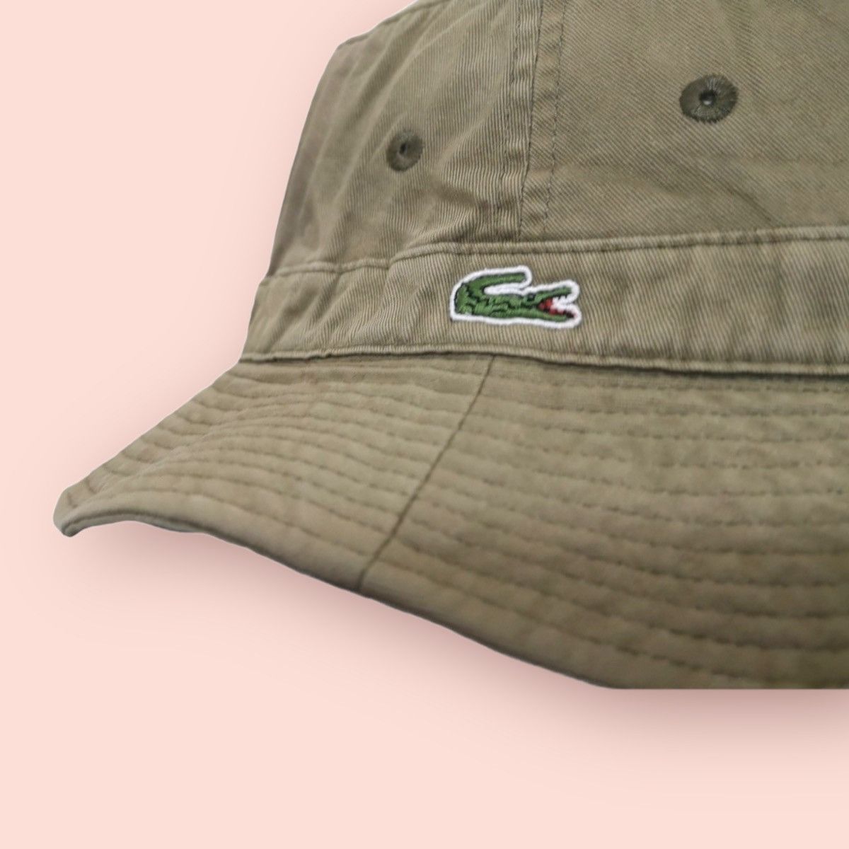 Lacoste × Vintage VINTAGE LACOSTE JAPAN FADED BUCKET HAT Size ONE SIZE - 6 Thumbnail