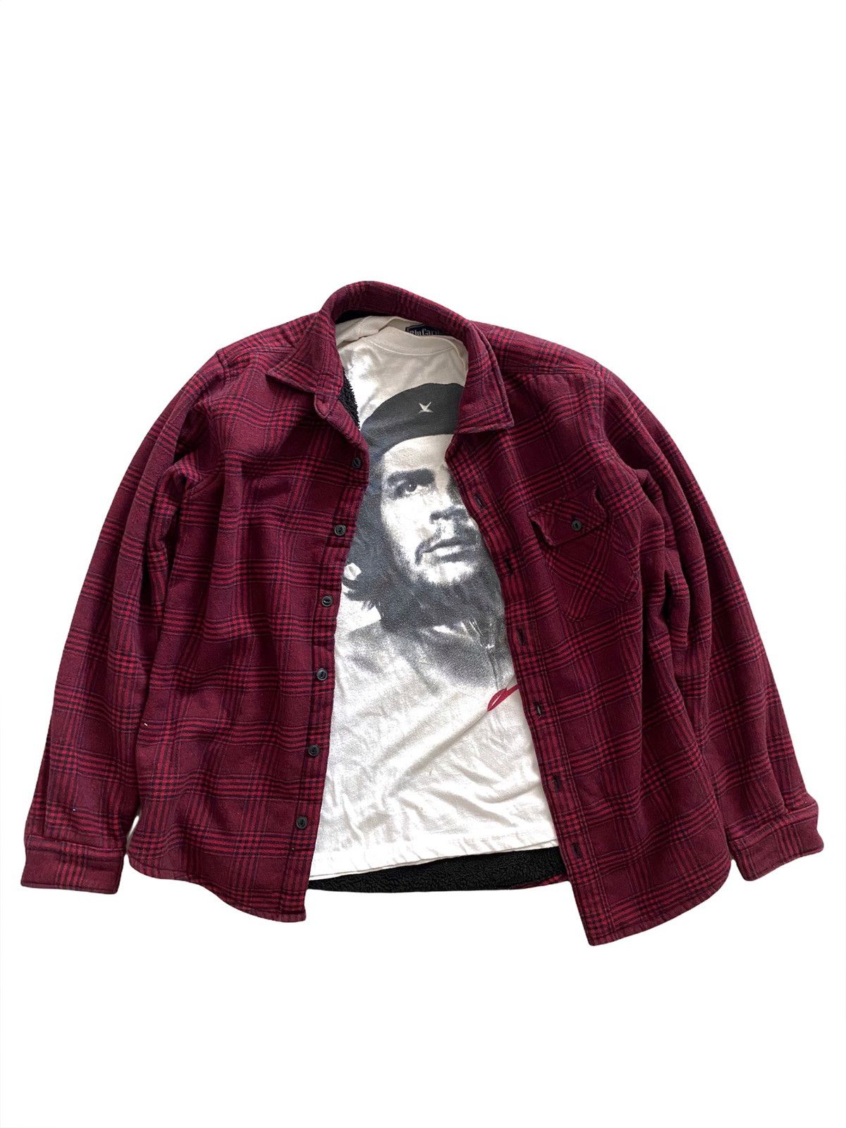 Flannel GU flanel sherpa linning Button Shirt nice designer Size US M / EU 48-50 / 2 - 2 Thumbnail