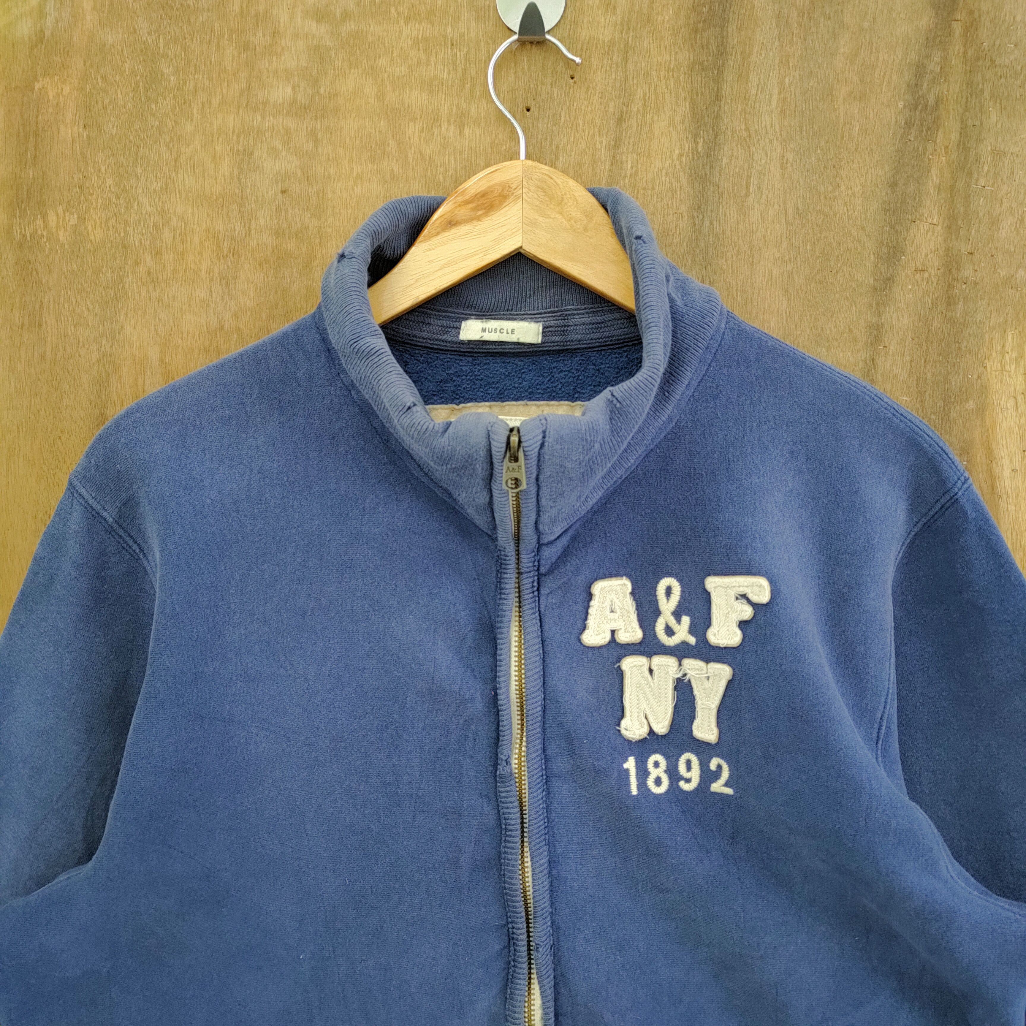 Abercrombie & Fitch × Vintage × X-LARGE ABERCROMBIE AND FITCH X-LARGE DISTRESSED FADED SWEATSHIRT Size US L / EU 52-54 / 3 - 2 Thumbnail