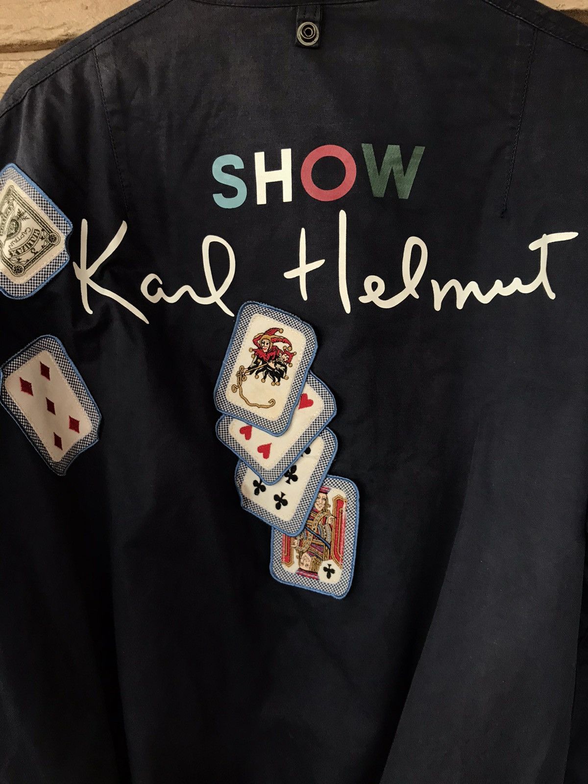 Vintage Karl Helmut Pink House Show Bomber Style Jacket