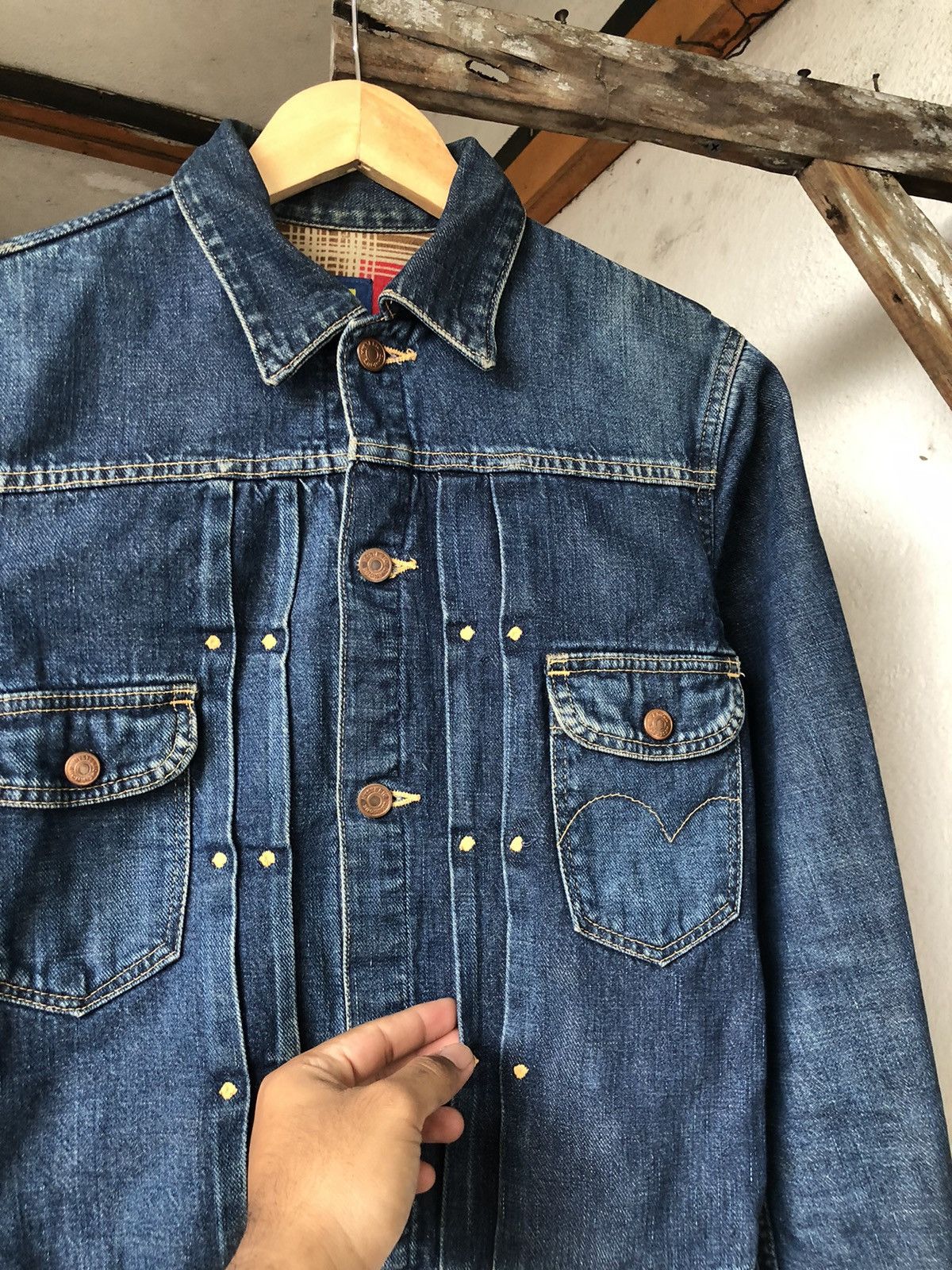 Hysteric Glamour Rare❗️Vintage Hysteric Glamour Denim Trucker Jacket Size M / US 6-8 / IT 42-44 - 9 Thumbnail