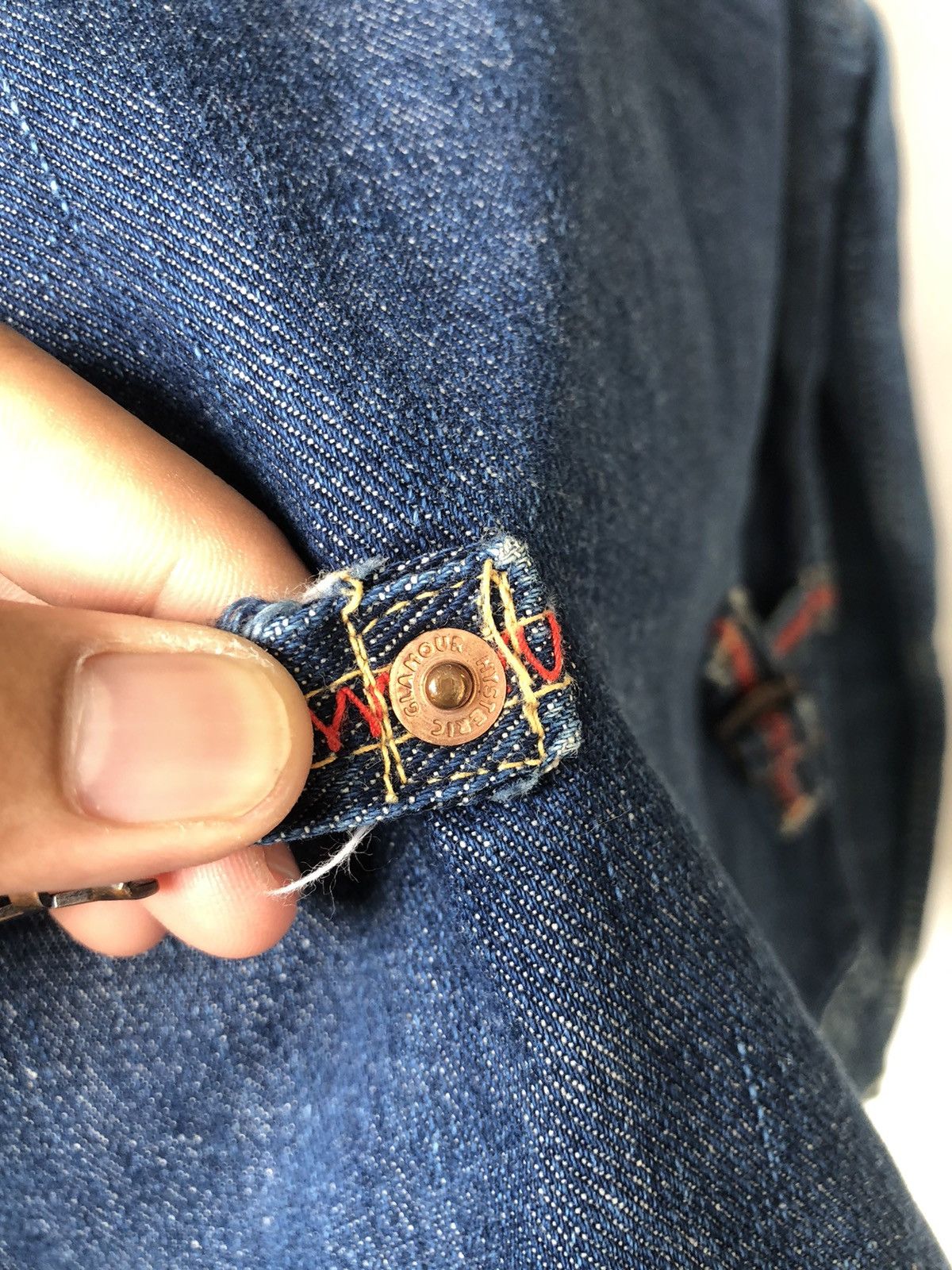 Hysteric Glamour Rare❗️Vintage Hysteric Glamour Denim Trucker Jacket Size M / US 6-8 / IT 42-44 - 16 Thumbnail
