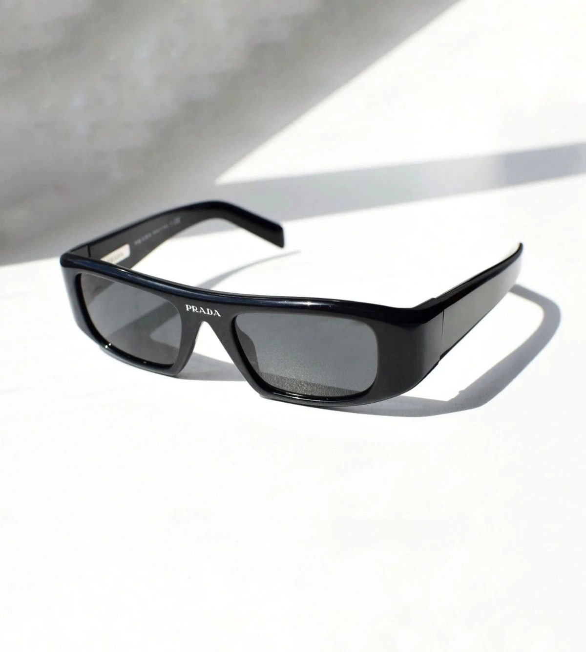 Pre-owned Prada X Vintage Prada Runway Sunglasses Spr 20w In Black